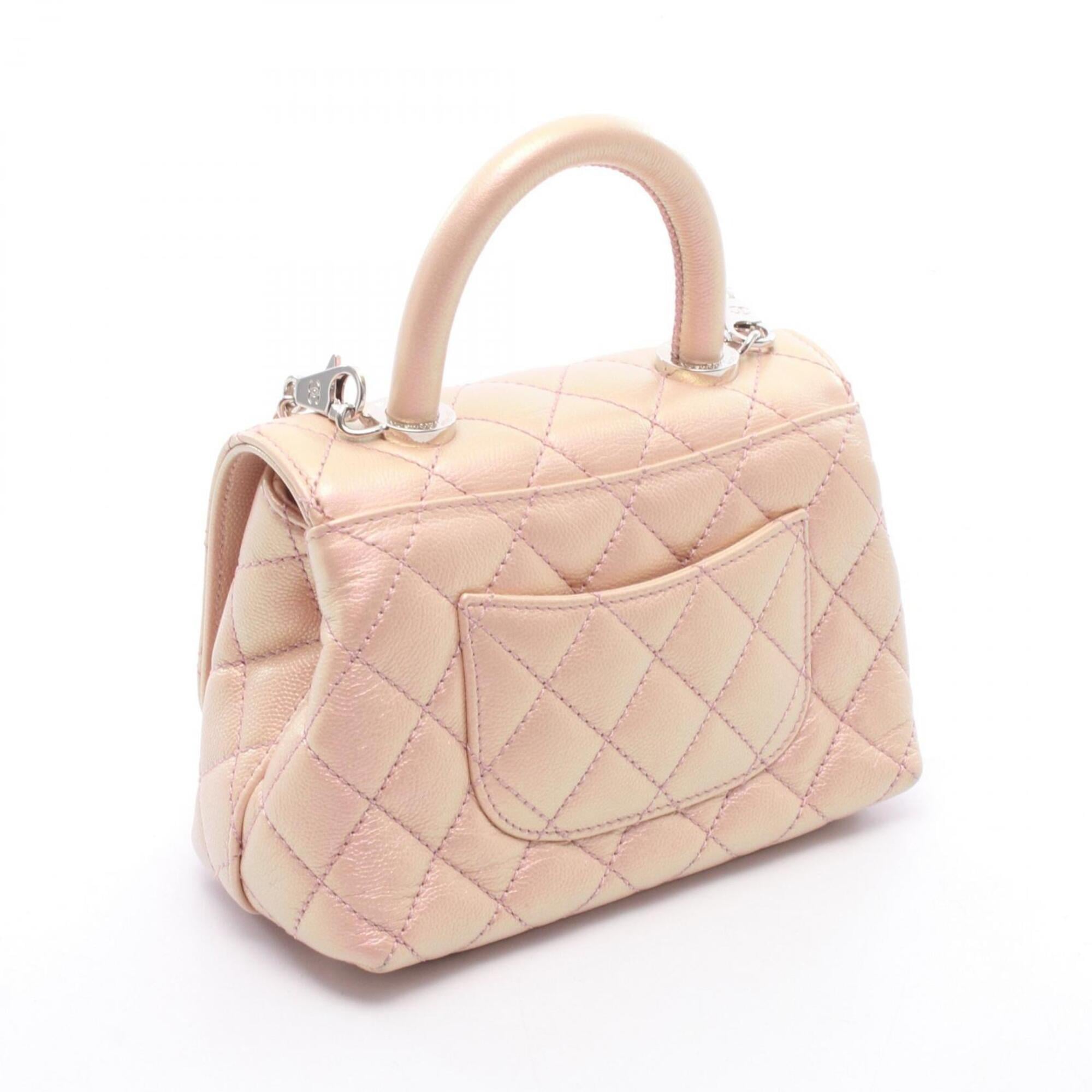 Chanel Pink Grained Calfskin Handbag (Pre-Owned)