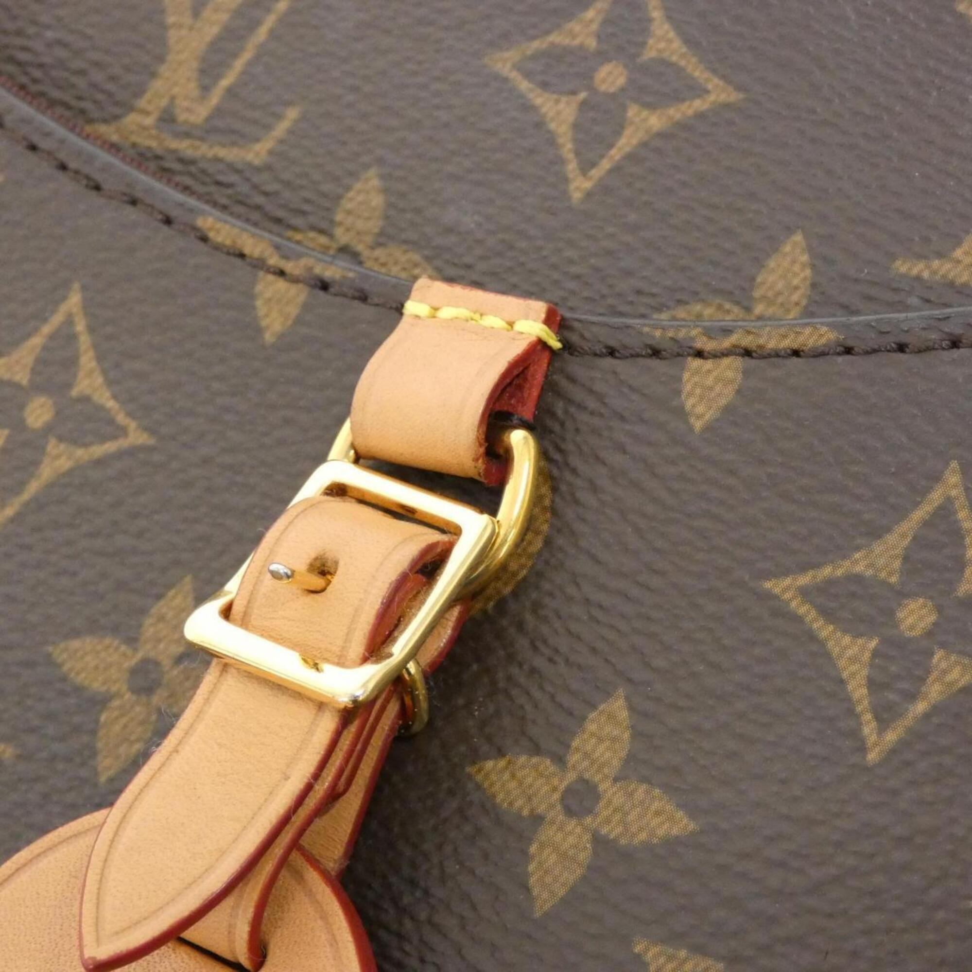 Louis Vuitton Marron Coated Canvas Shoulder Bag (Pre-Owned)
