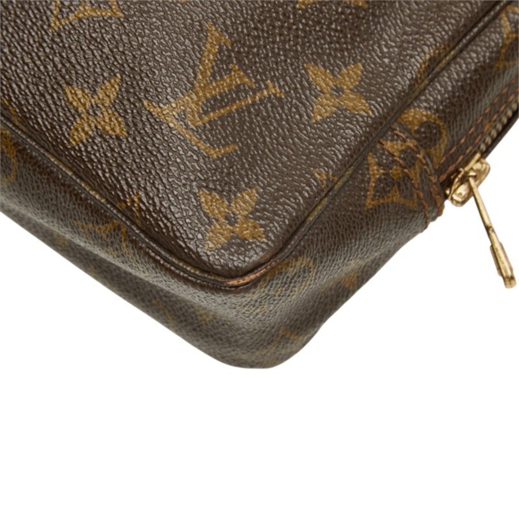 Louis Vuitton Brown Monogram Monogram Clutch Bag Handbag Pouch (Pre-Owned)