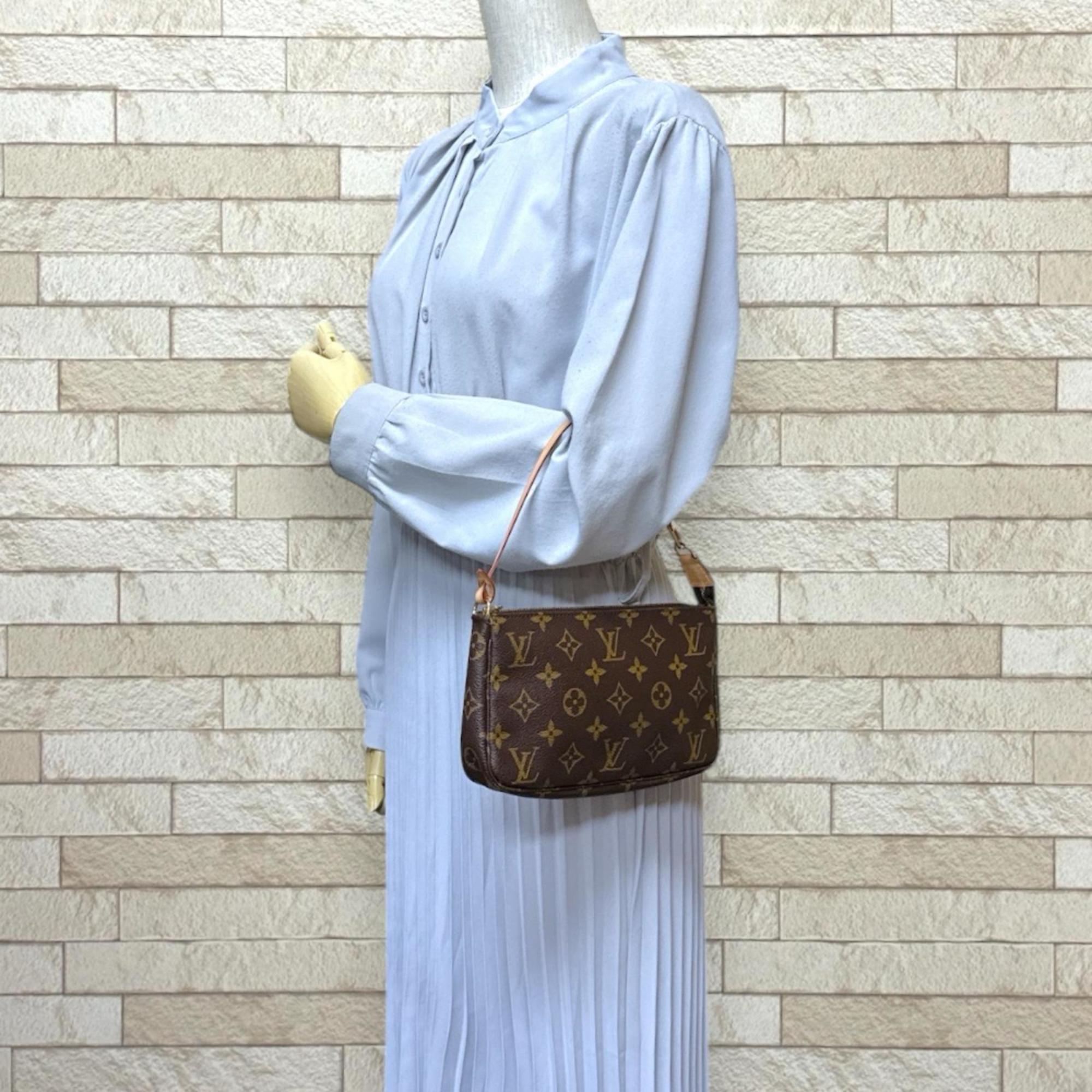 Louis Vuitton Brown Monogram Canvas Handbag (Pre-Owned)
