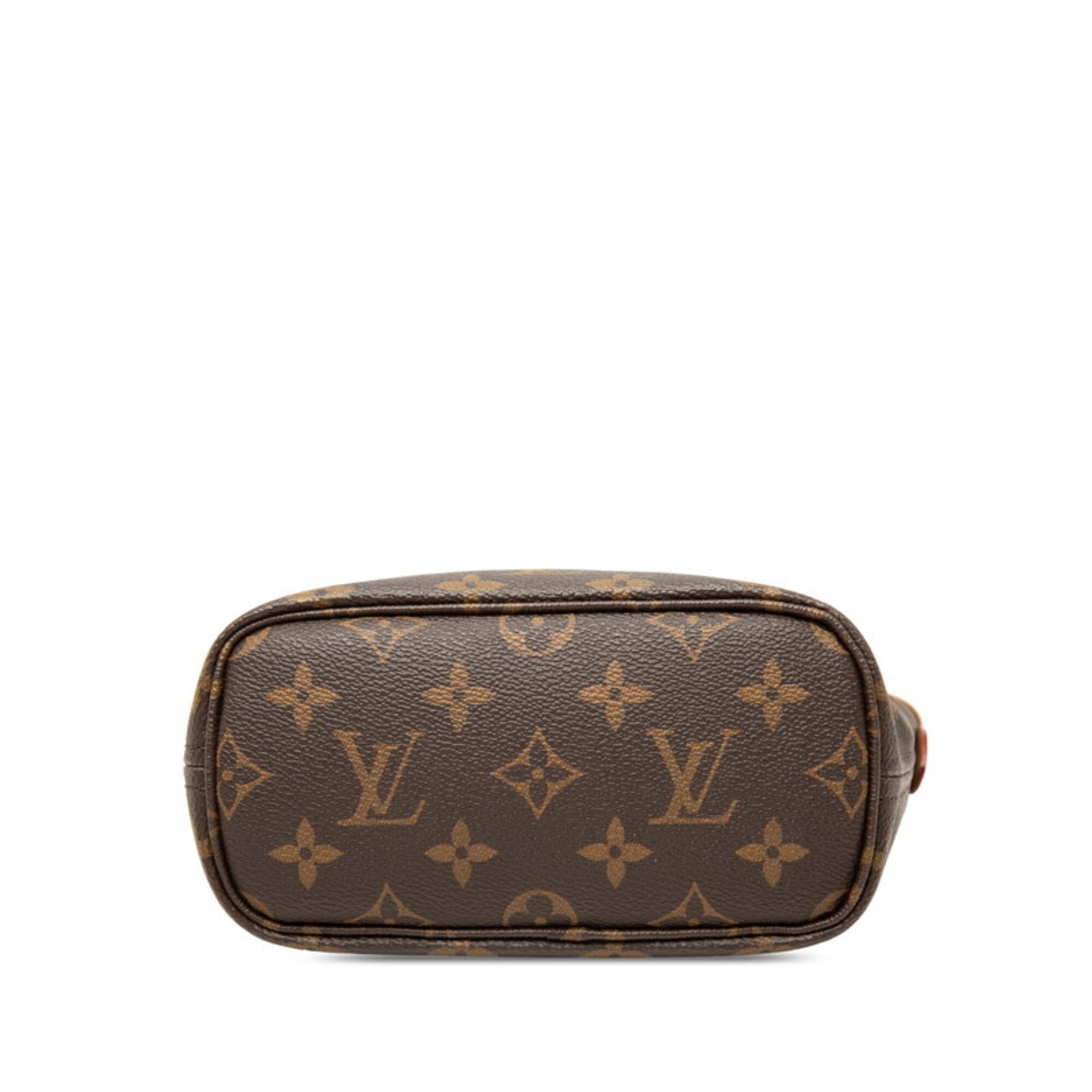 Louis Vuitton Brown Pink Pvc Leather Handbag Pouch Shoulder Bag (Pre-Owned)