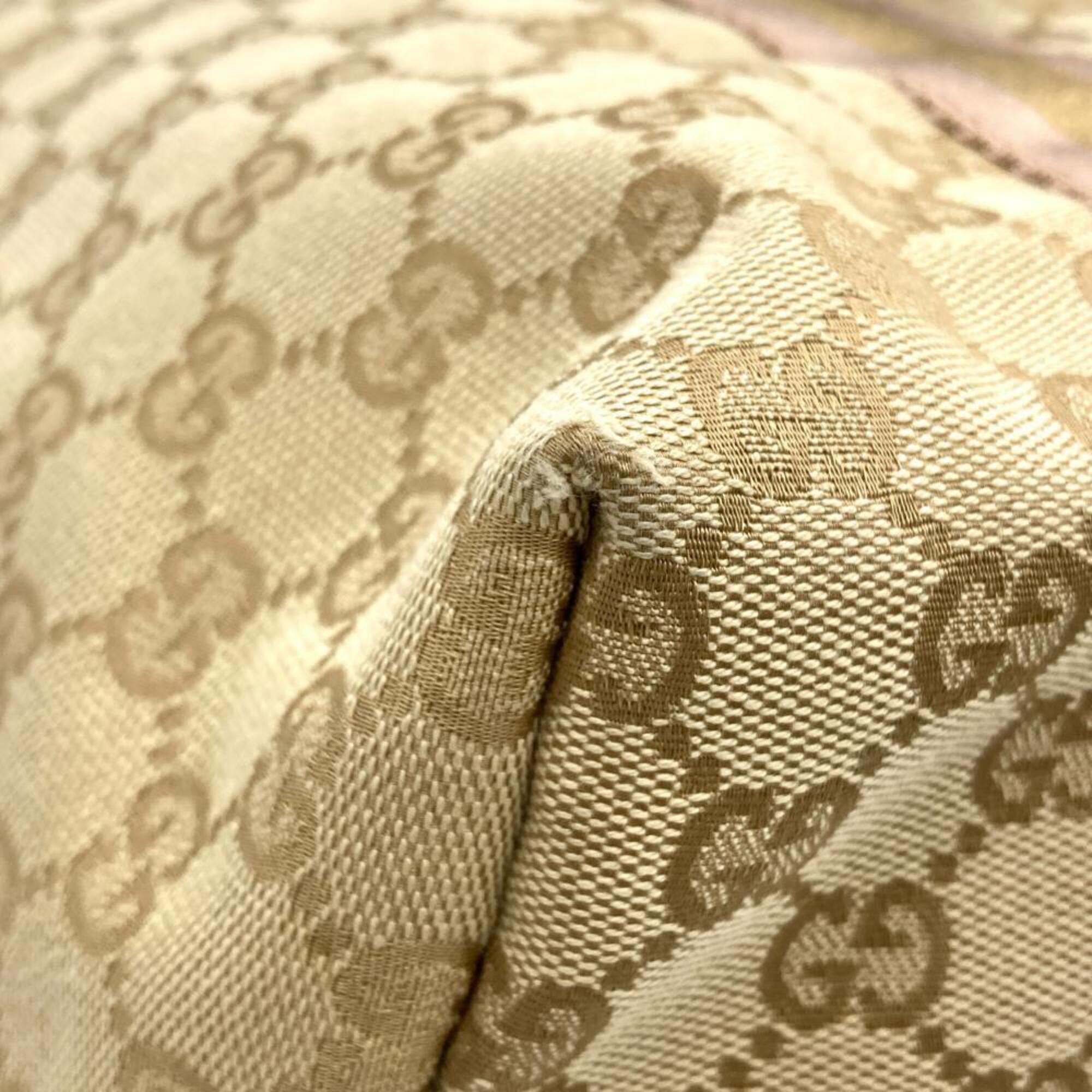 Gucci Beige Gg Canvas Tote Bag (Pre-Owned)