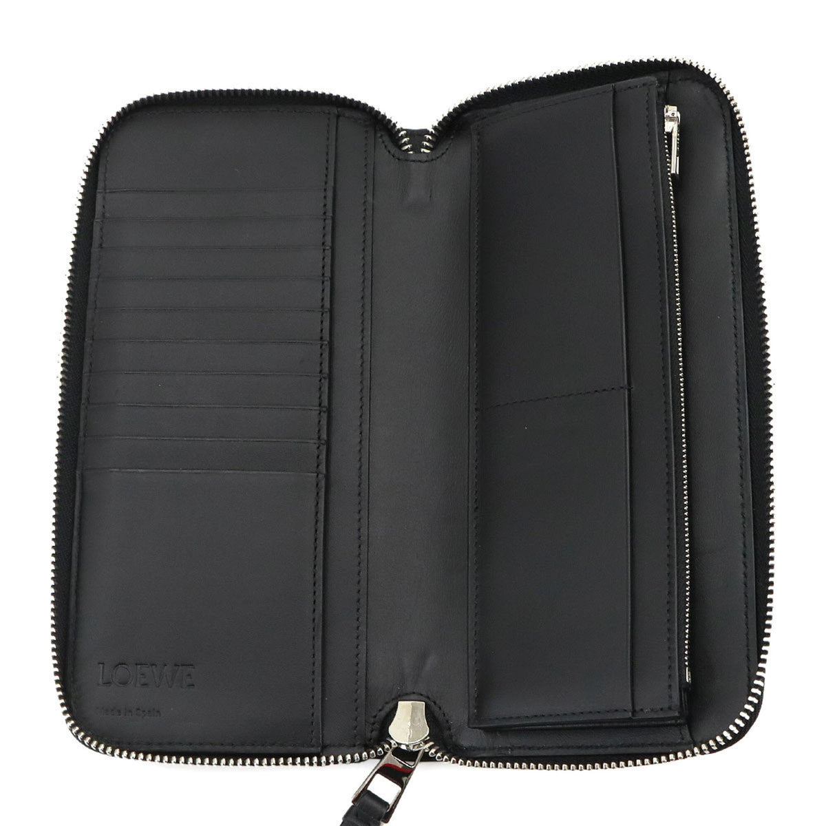 Loewe Black Leather Long Wallet (Bi-Fold) (Pre-Owned)