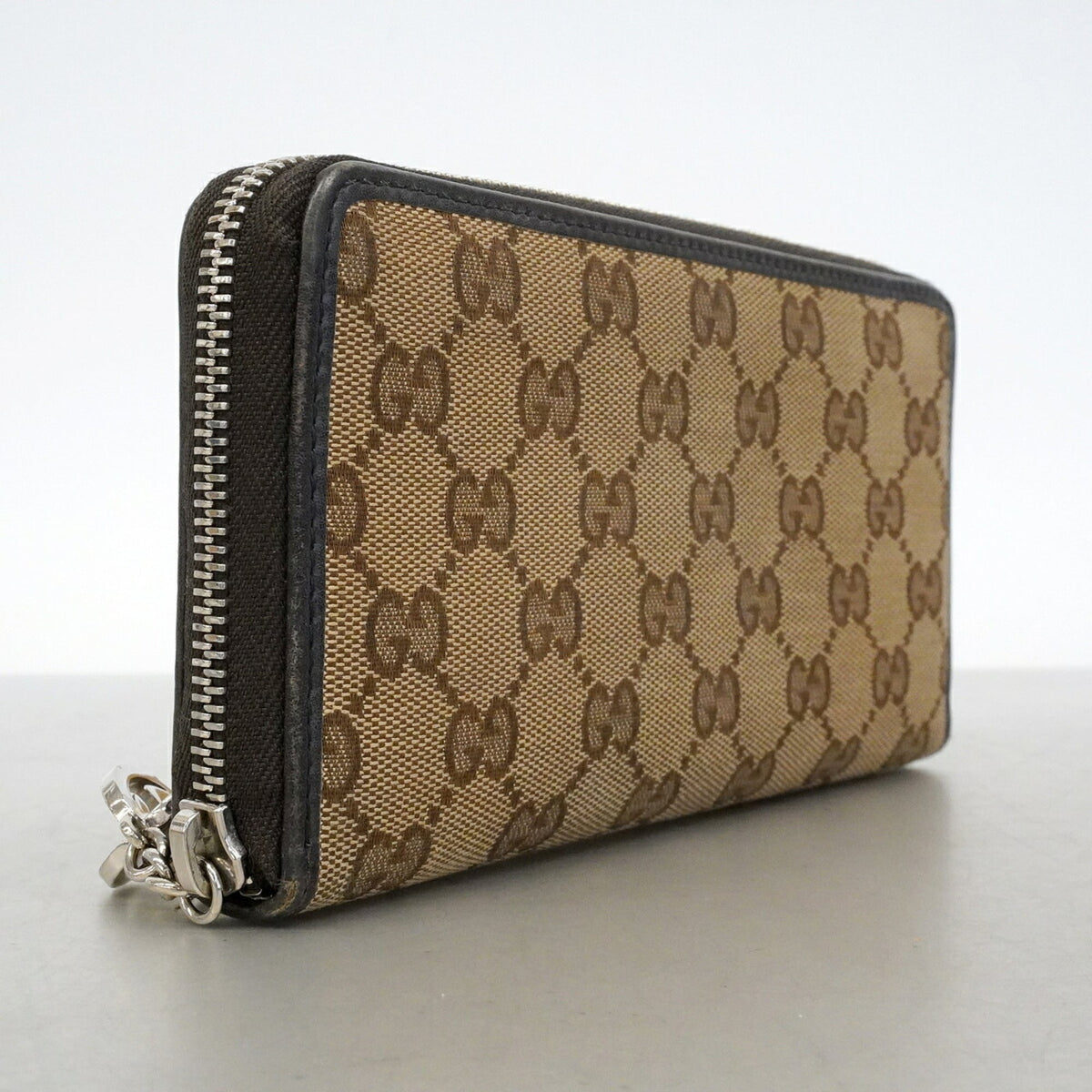 Gucci Brown Canvas Long Wallet (Bi-Fold) (Pre-Owned)