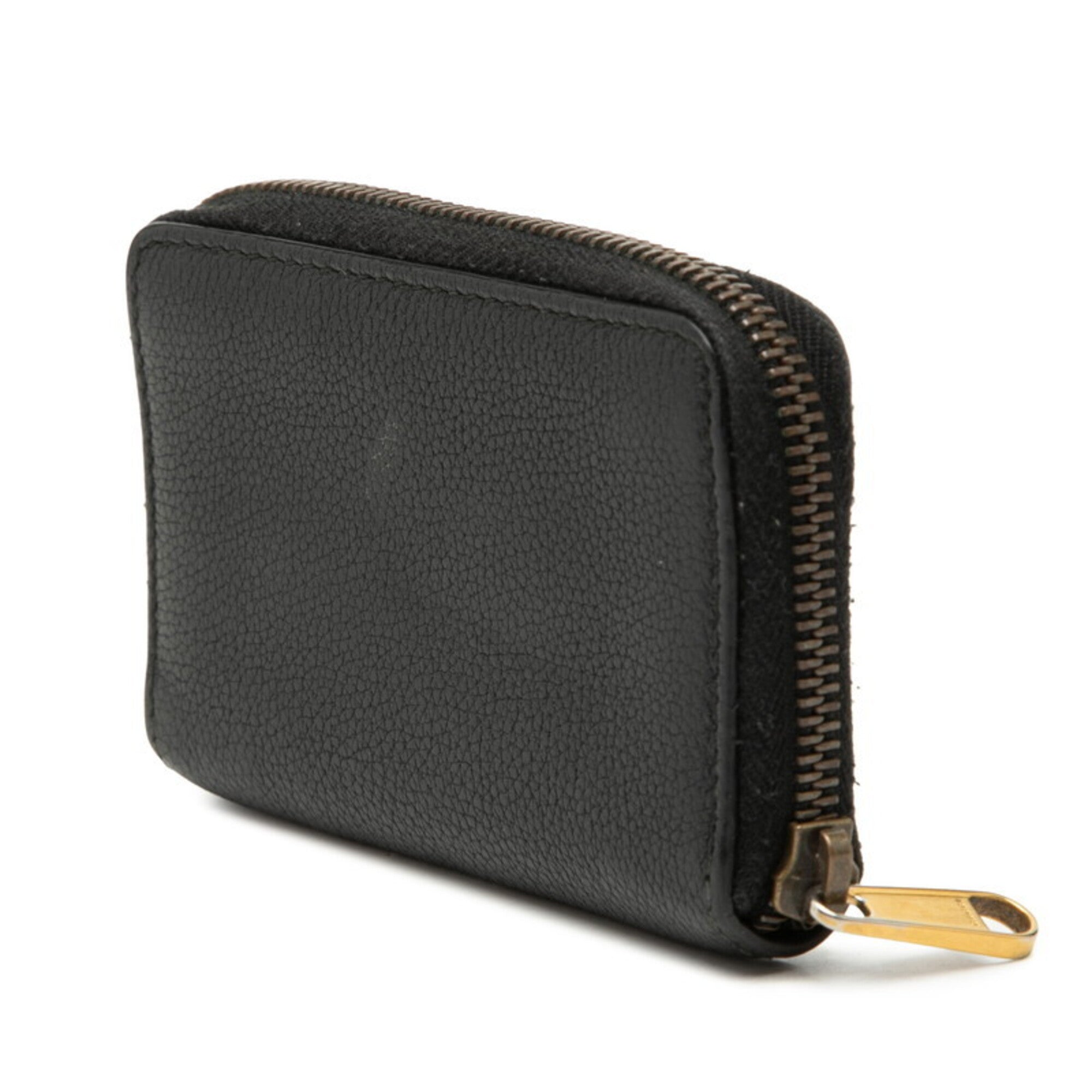 Gucci Black Leather Coin Purse/Coin Case (Pre-Owned)