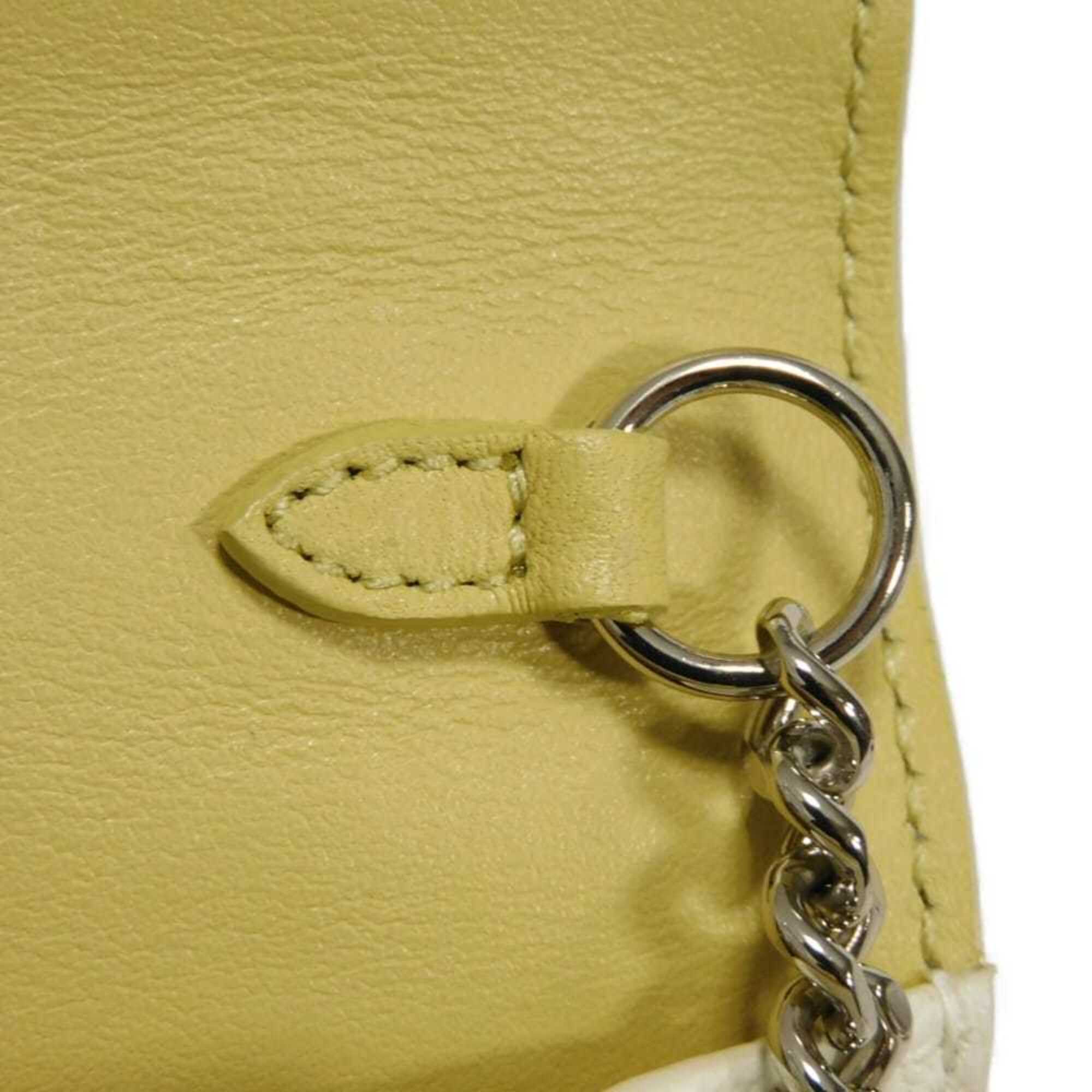 Jimmy Choo Ivory White Leather Shoulder Bag (Pre-Owned)