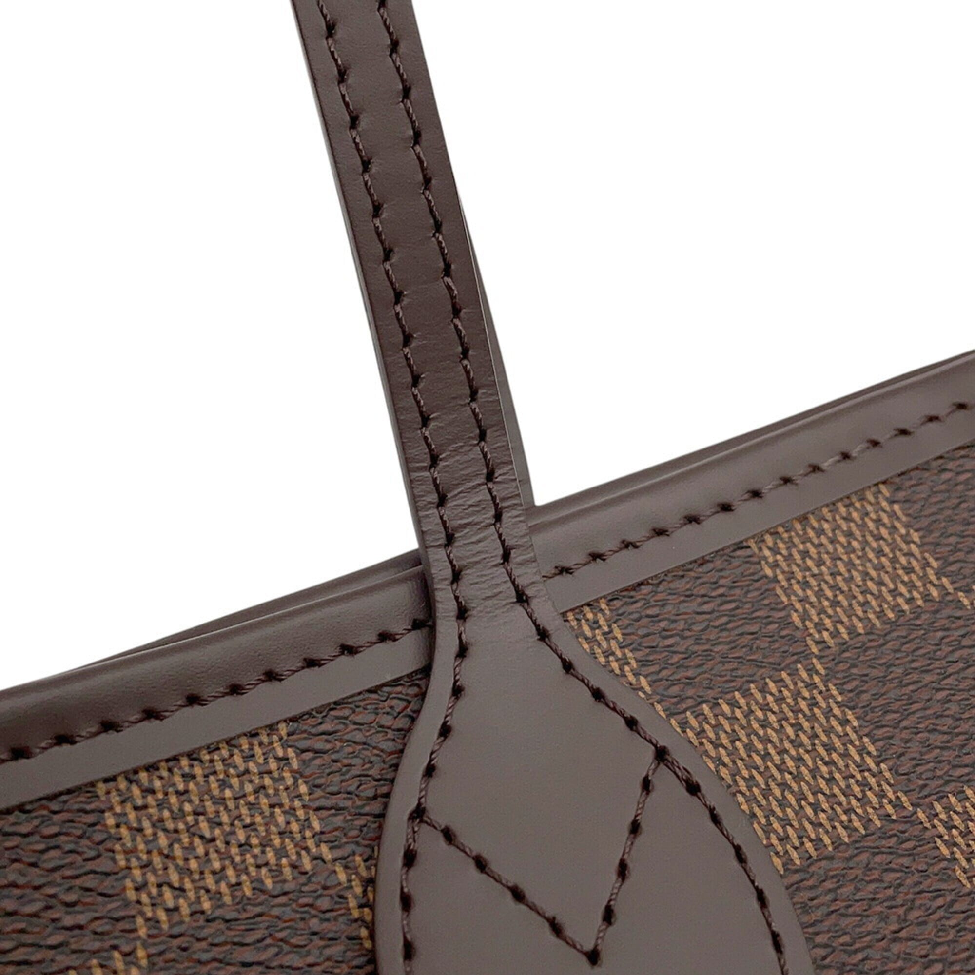 Louis Vuitton Damier Damier Canvas Ebene Red Color Damier Canvas Handbag Pouch Tote Bag (Pre-Owned)