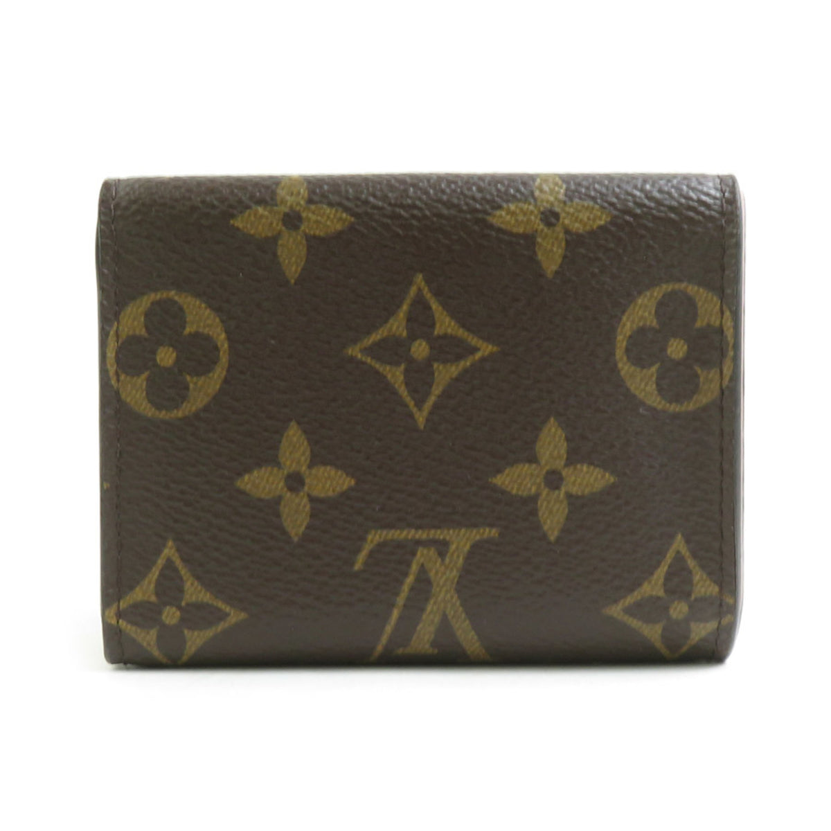Louis Vuitton Brown Monogram Pink Monogram Wallet (Tri-Fold) (Pre-Owned)