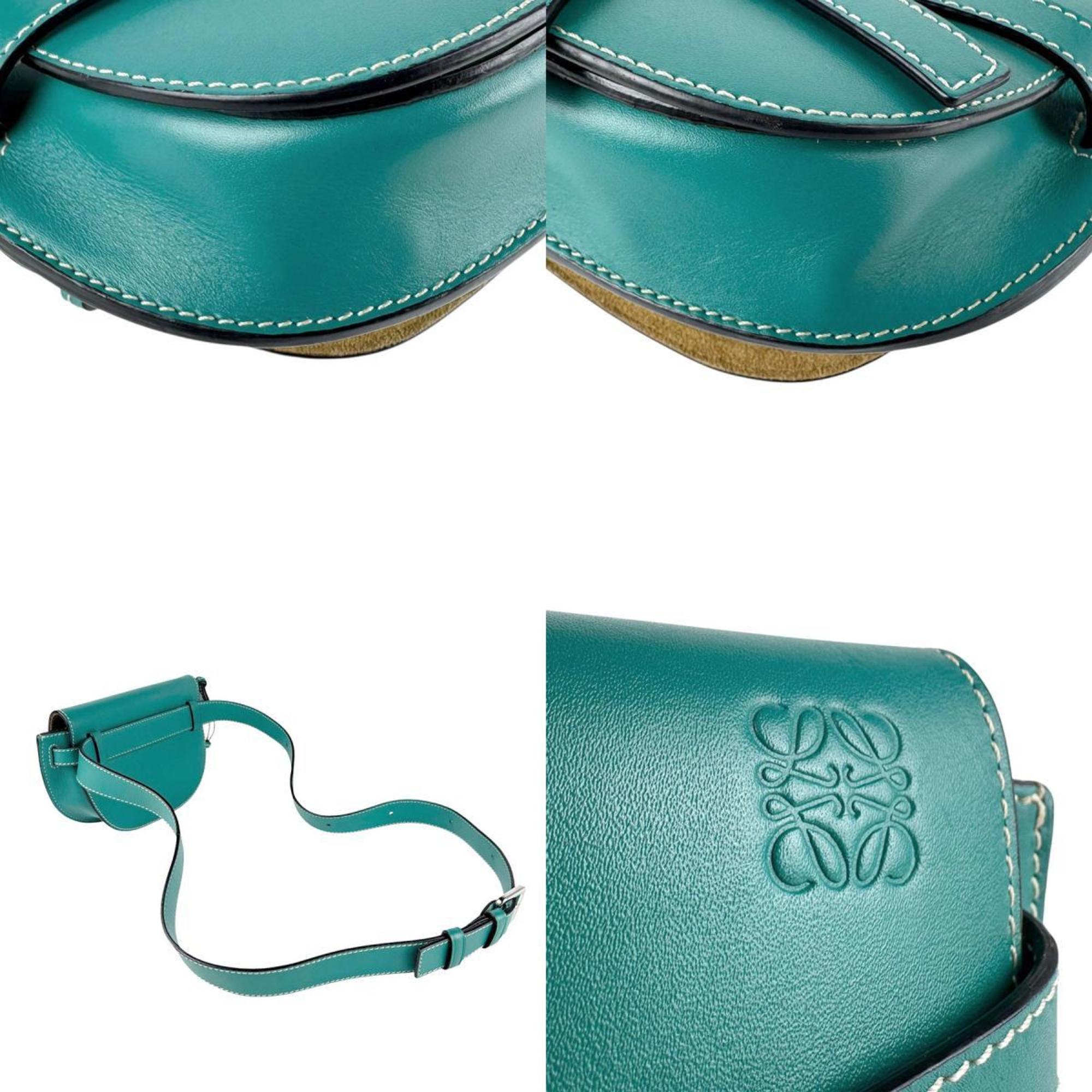 Loewe Green Leather Fanny Pack (Pre-Owned)