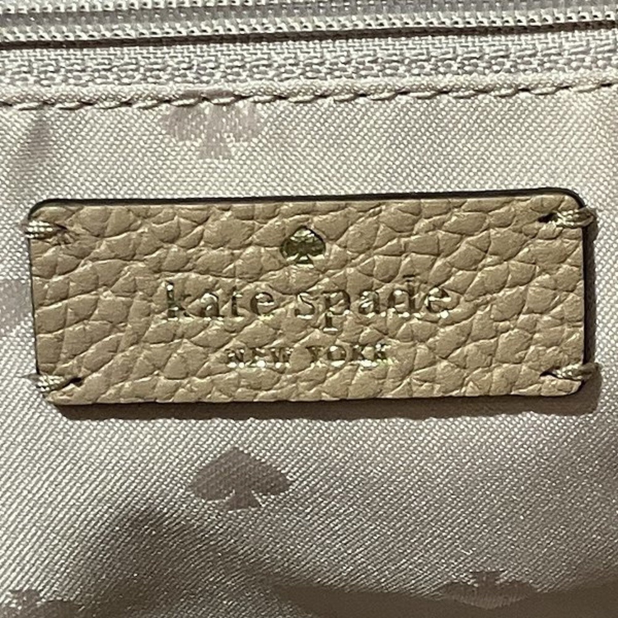 Kate Spade Beige Leather Handbag Shoulder Bag (Pre-Owned)