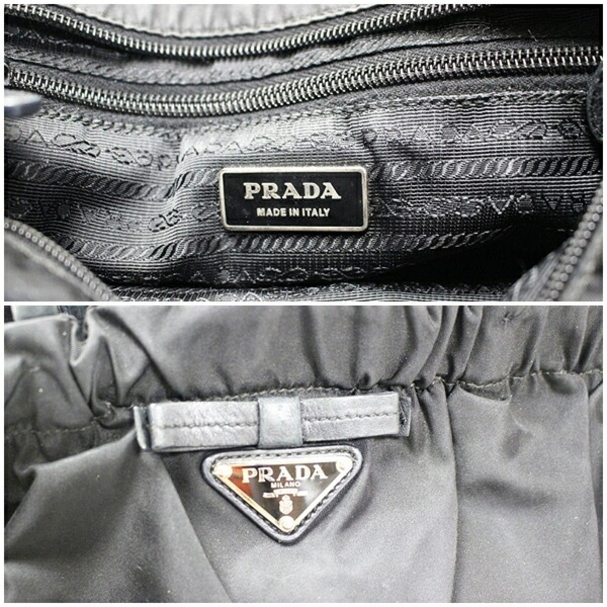 Prada Black Nylon Tote Bag (Pre-Owned)