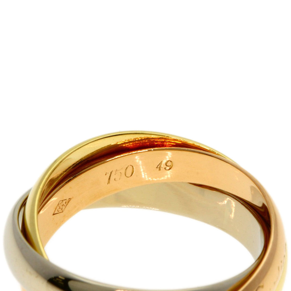 Cartier Trinity Yellow Gold (18K) Pink Gold (18K) White Gold (18K) Band Ring (Pre-Owned)