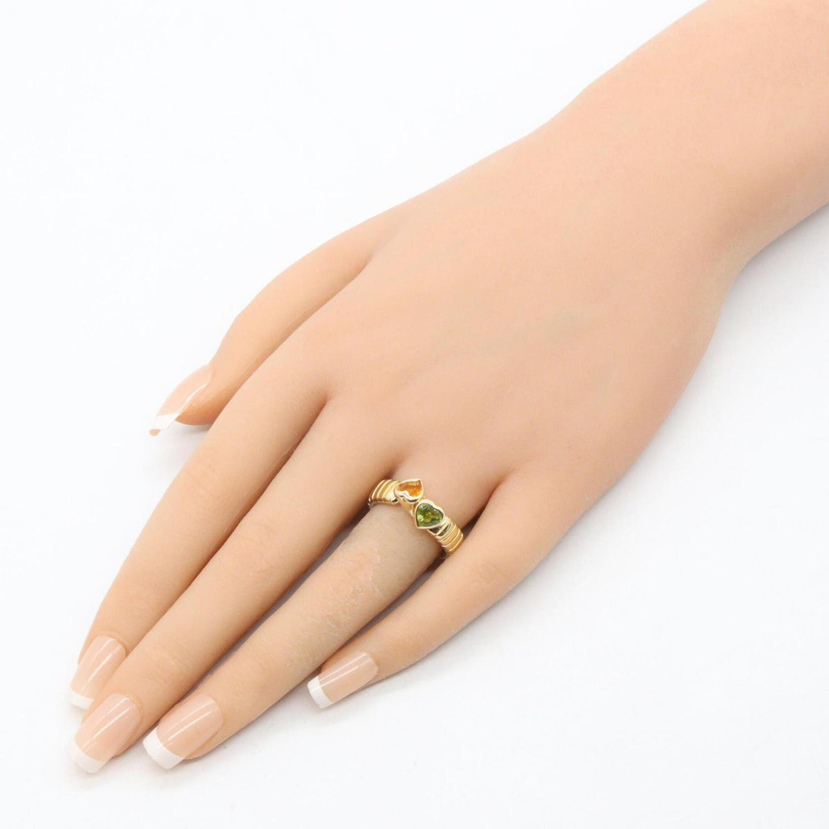 Bvlgari Tubogas Gold Green Yellow Gold (18K) Band Ring (Pre-Owned)
