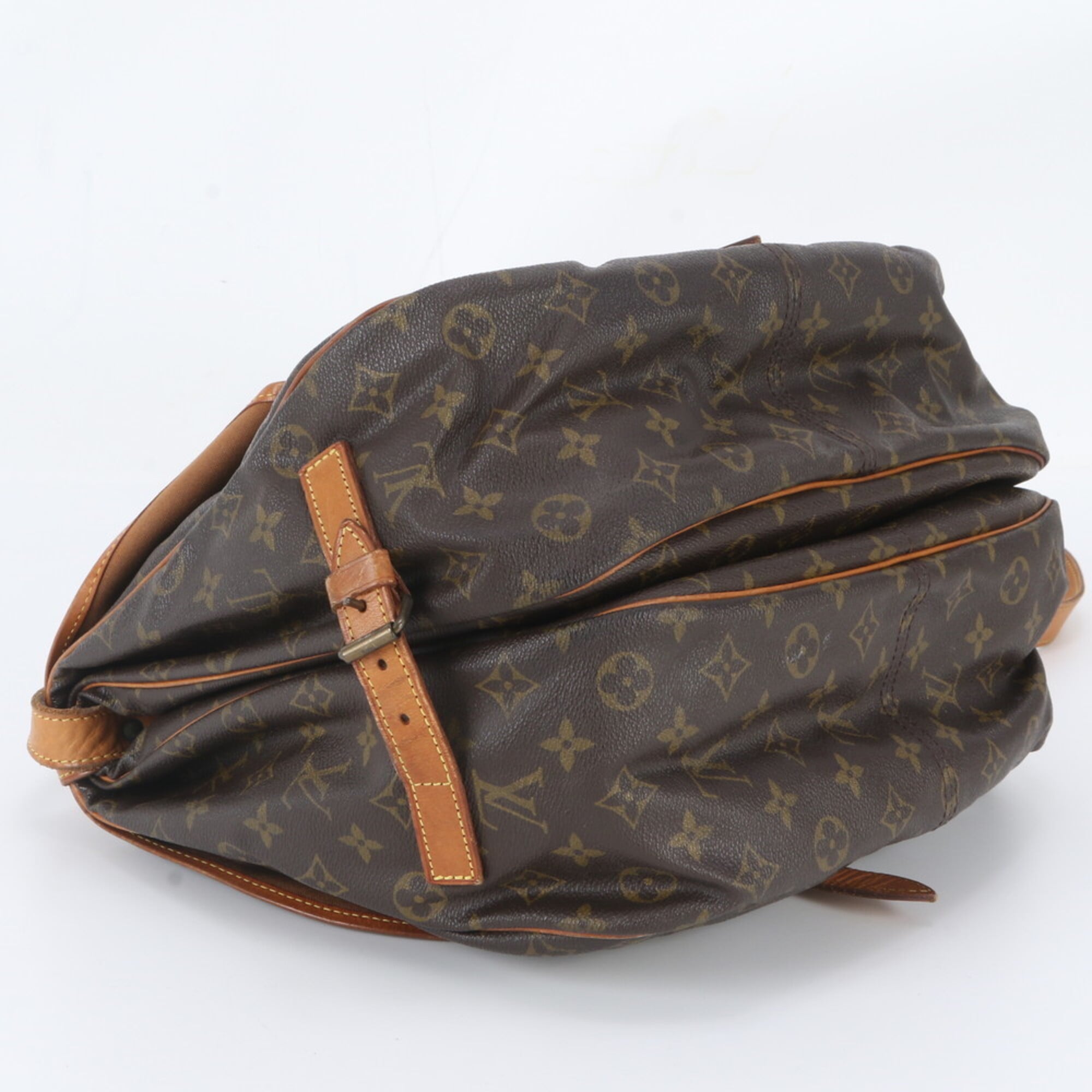Louis Vuitton Brown Monogram Leather Coated Canvas Shoulder Bag (Pre-Owned)