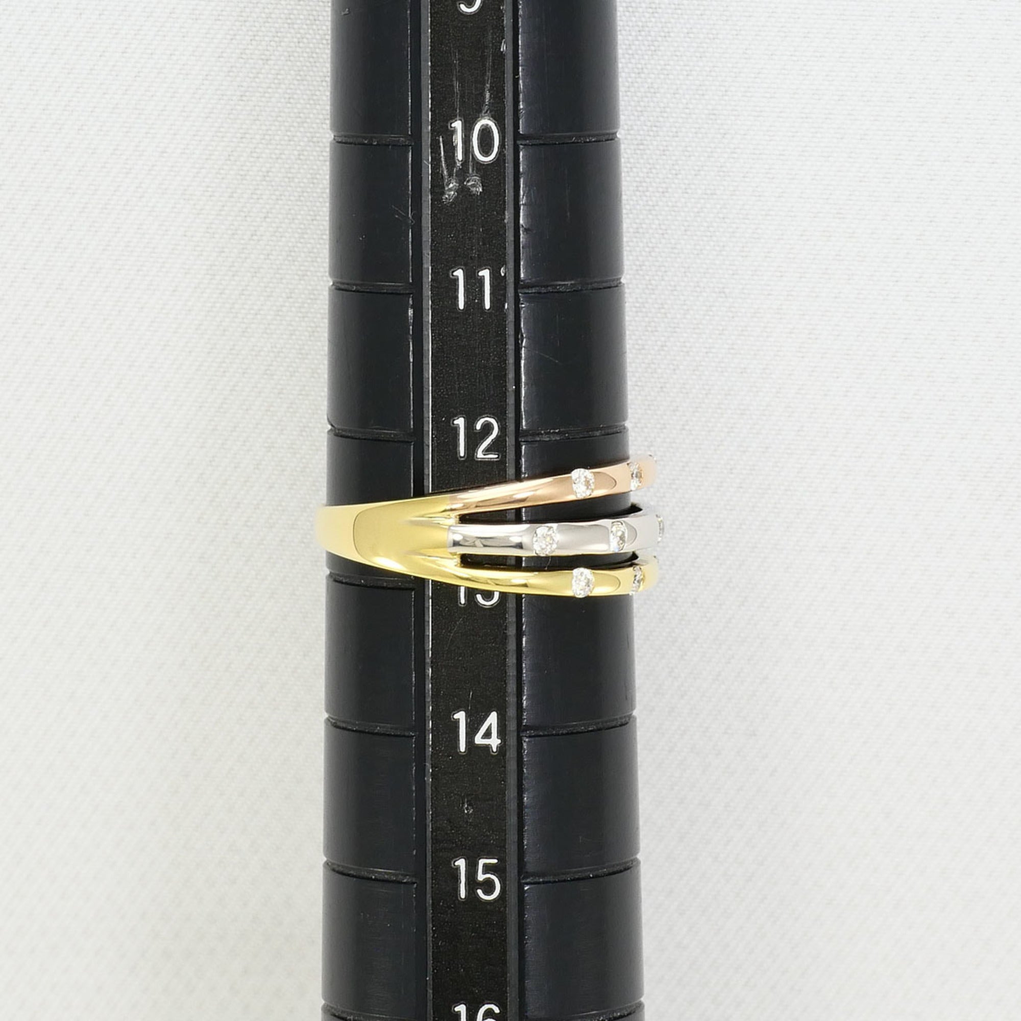 Unbranded Pink Gold Platinum Yellow Gold Yellow Gold (18K) Pink Gold (18K) Platinum 900 Band Ring (Pre-Owned)