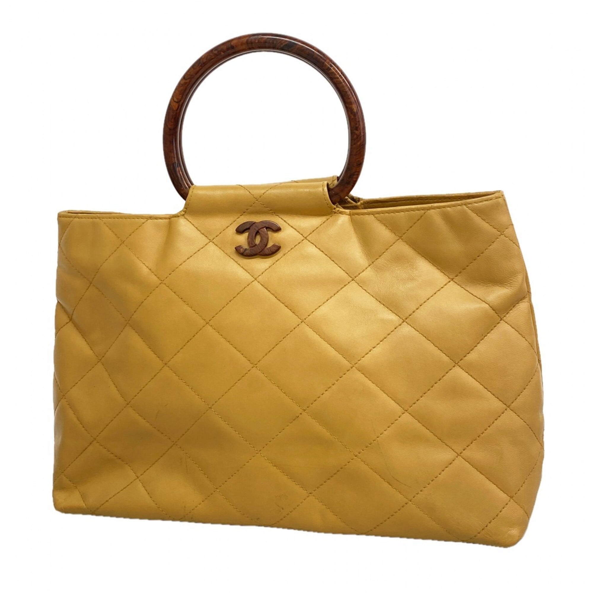 Chanel Brown Leather Handbag (Pre-Owned)