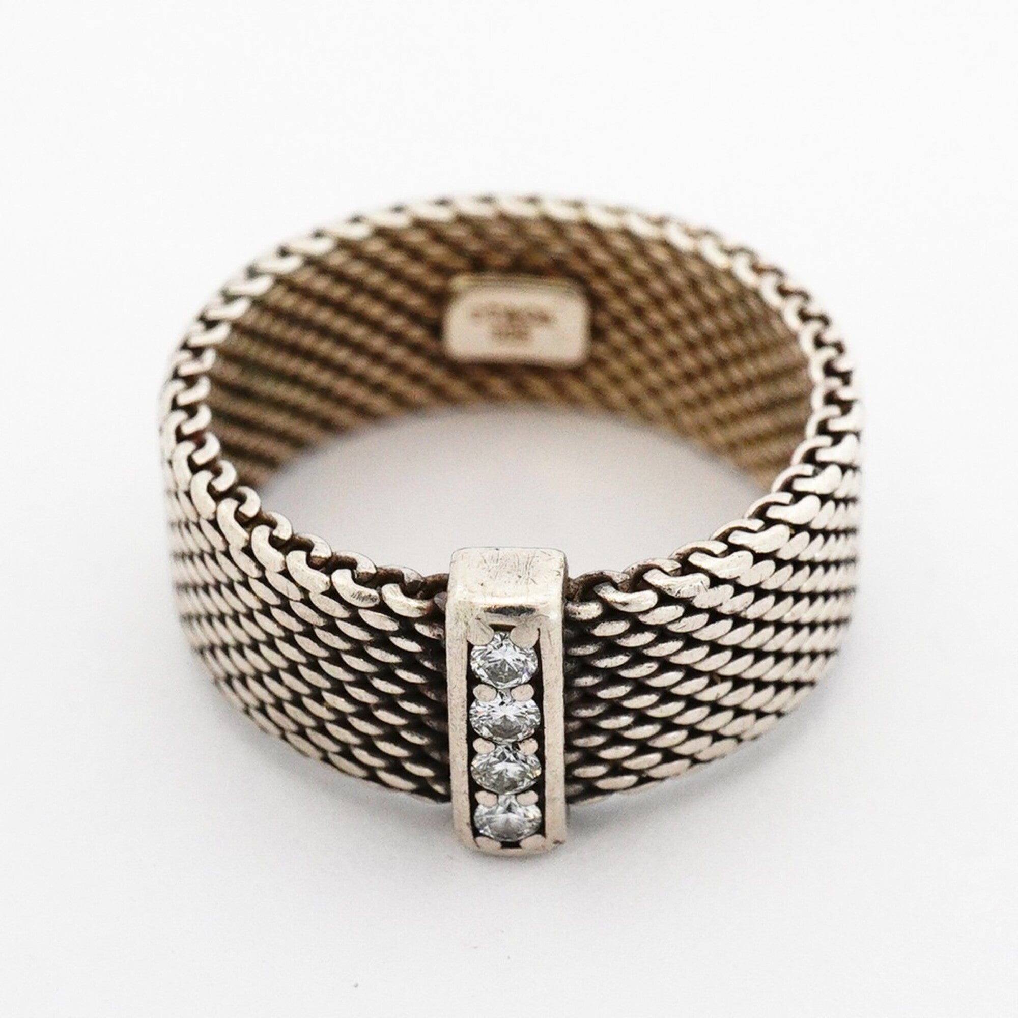 Tiffany Silver 925 Band Ring (Pre-Owned)