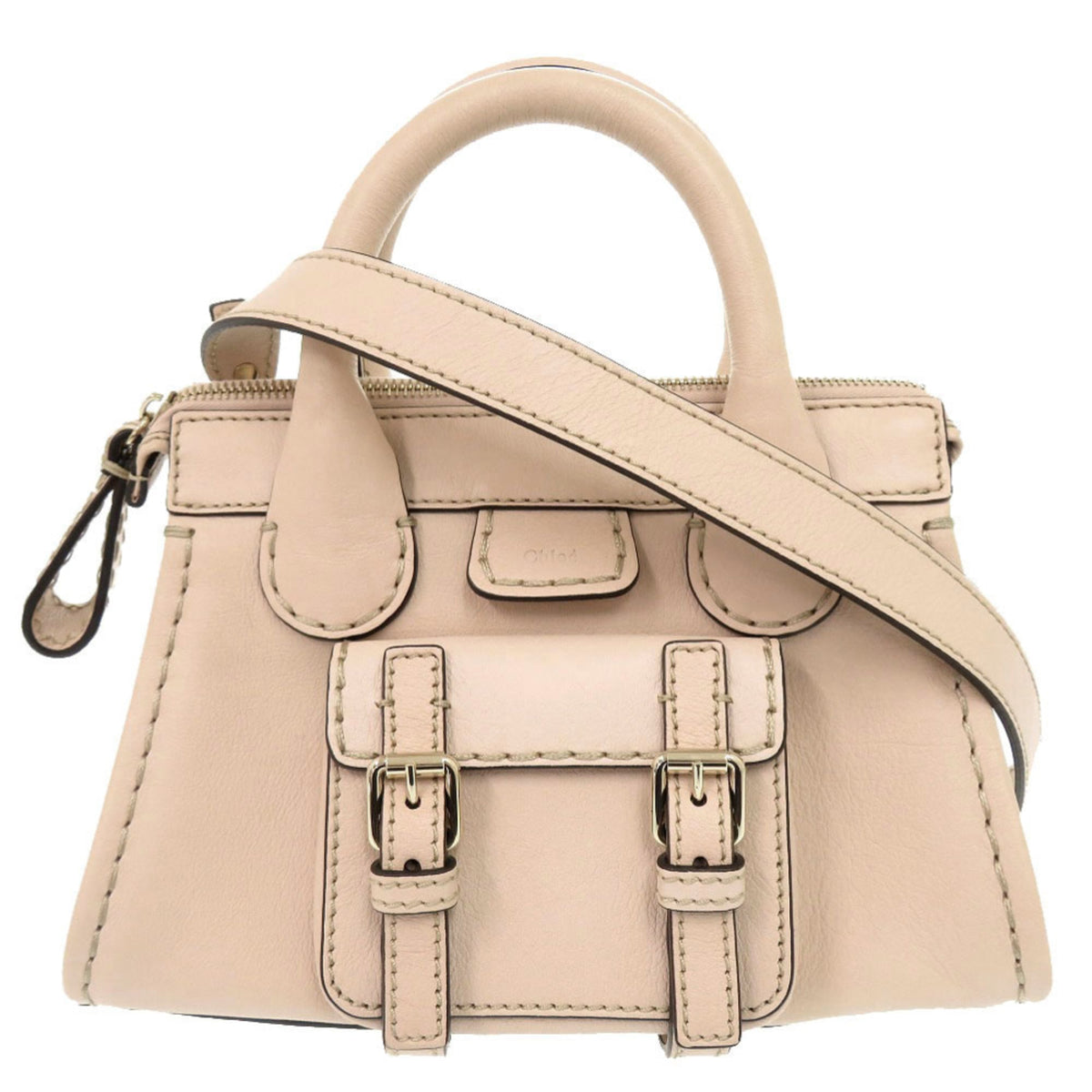 Chloé Pink Leather Handbag Shoulder Bag (Pre-Owned)
