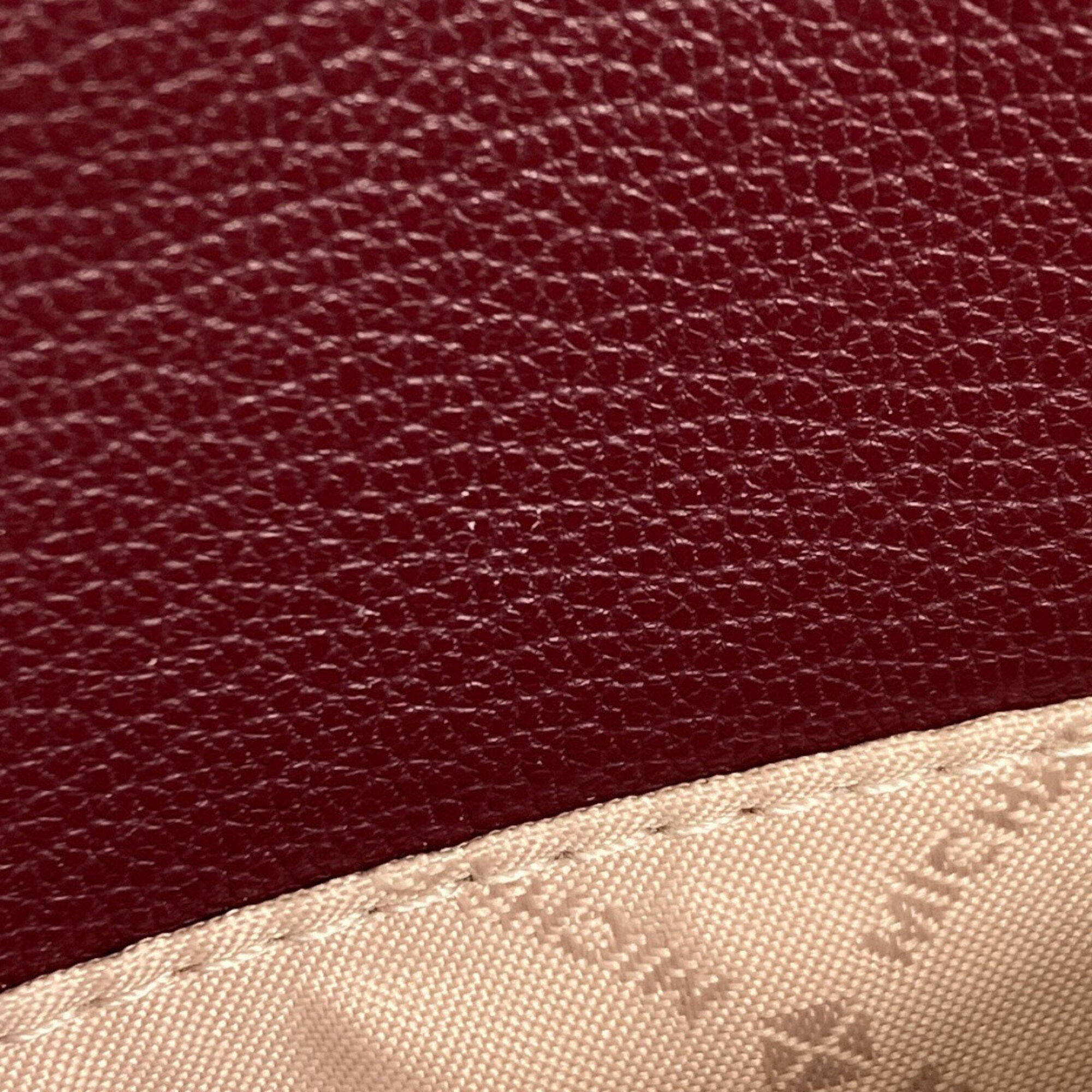 Michael Kors Bordeaux Leather Shoulder Bag (Pre-Owned)
