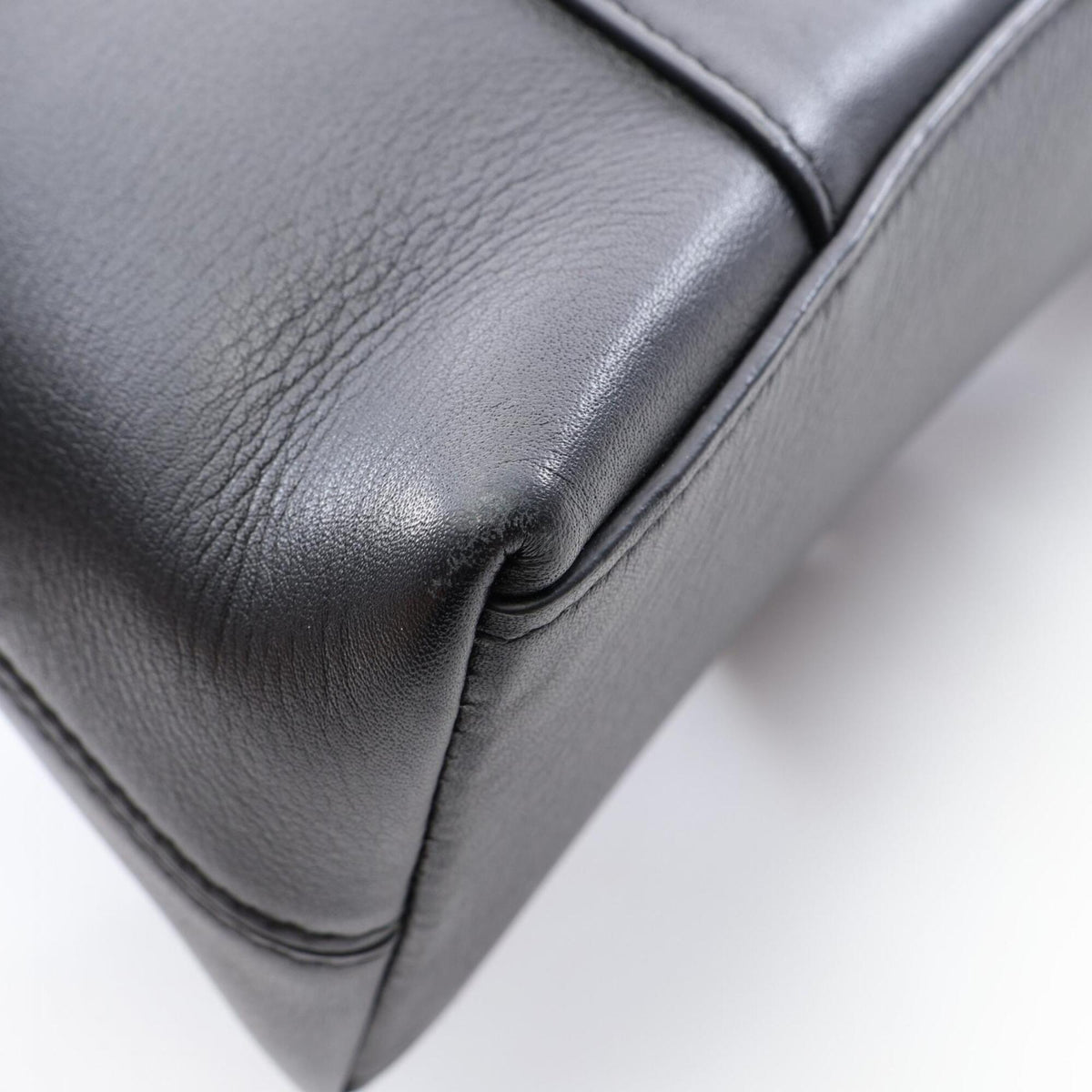 Balenciaga Black Leather Handbag Shoulder Bag (Pre-Owned)