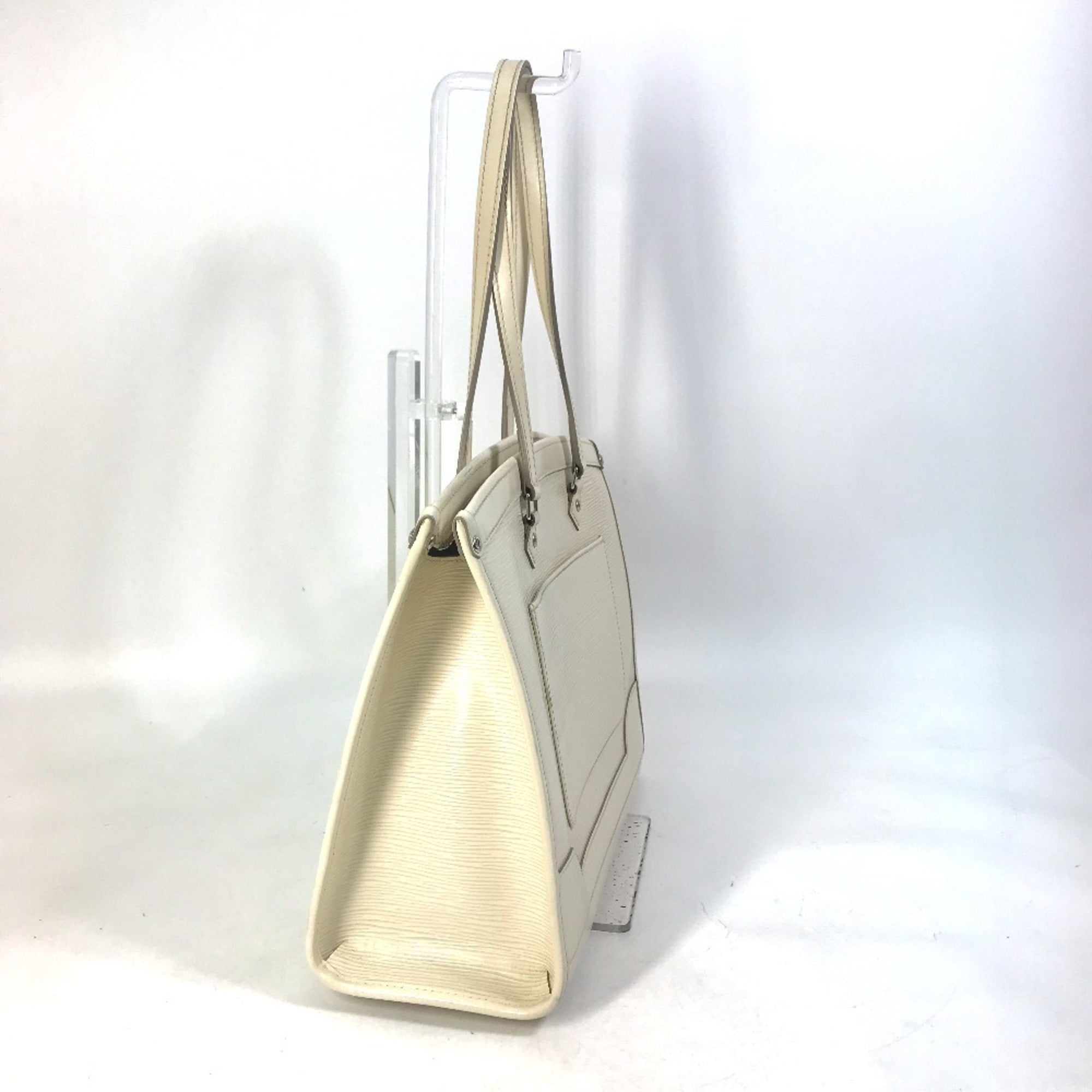 Louis Vuitton Epi Galle Lv Off White White Epi Leather Shoulder Bag Tote Bag (Pre-Owned)