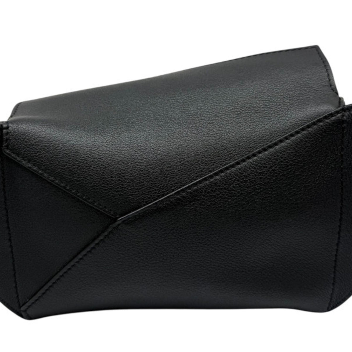 Loewe Puzzle Black Leather Fanny Pack Sling Bag (Pre-Owned)