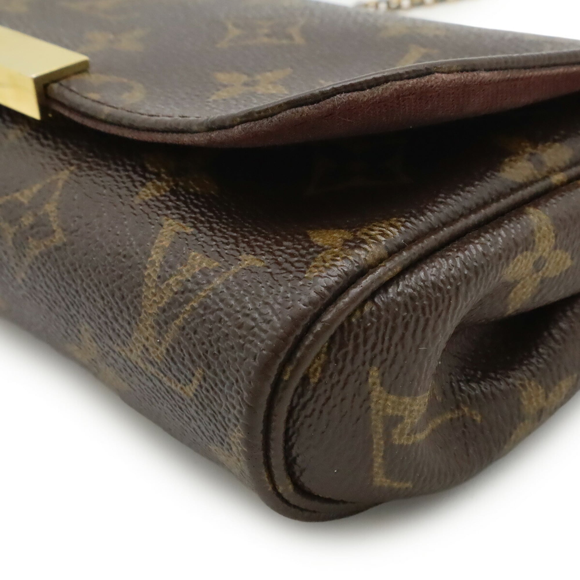 Louis Vuitton Brown Canvas Clutch Bag Pouch Shoulder Bag (Pre-Owned)