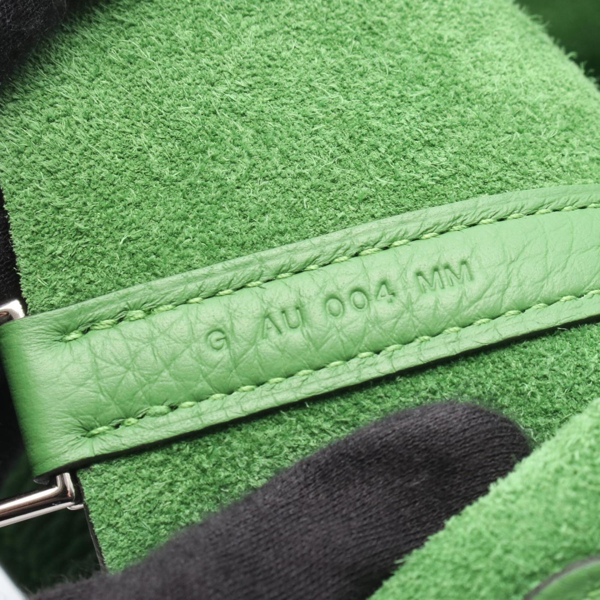 Hermes Green Taurillon Clemence Leather Handbag (Pre-Owned)