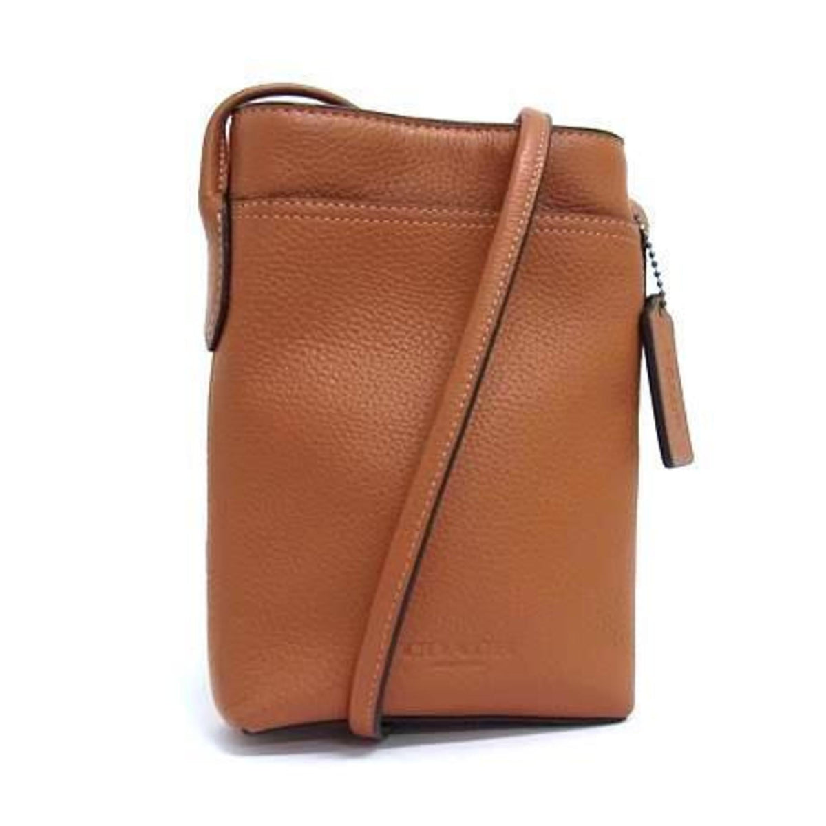 Coach Brown Leather Handbag Pochette Shoulder Bag Tote Bag (Pre-Owned)
