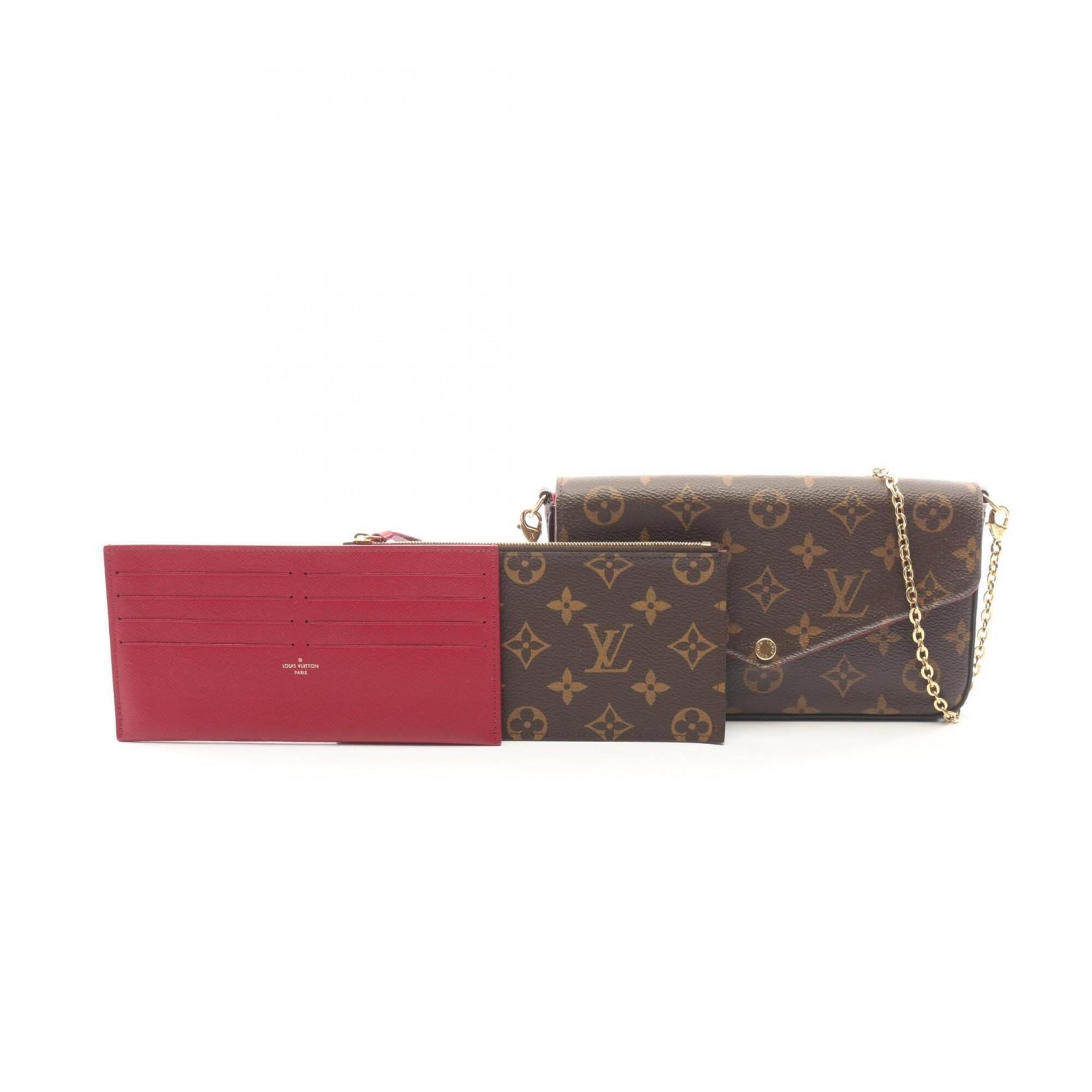 Louis Vuitton Brown Monogram Monogram Leather Handbag Pochette Shoulder Bag (Pre-Owned)
