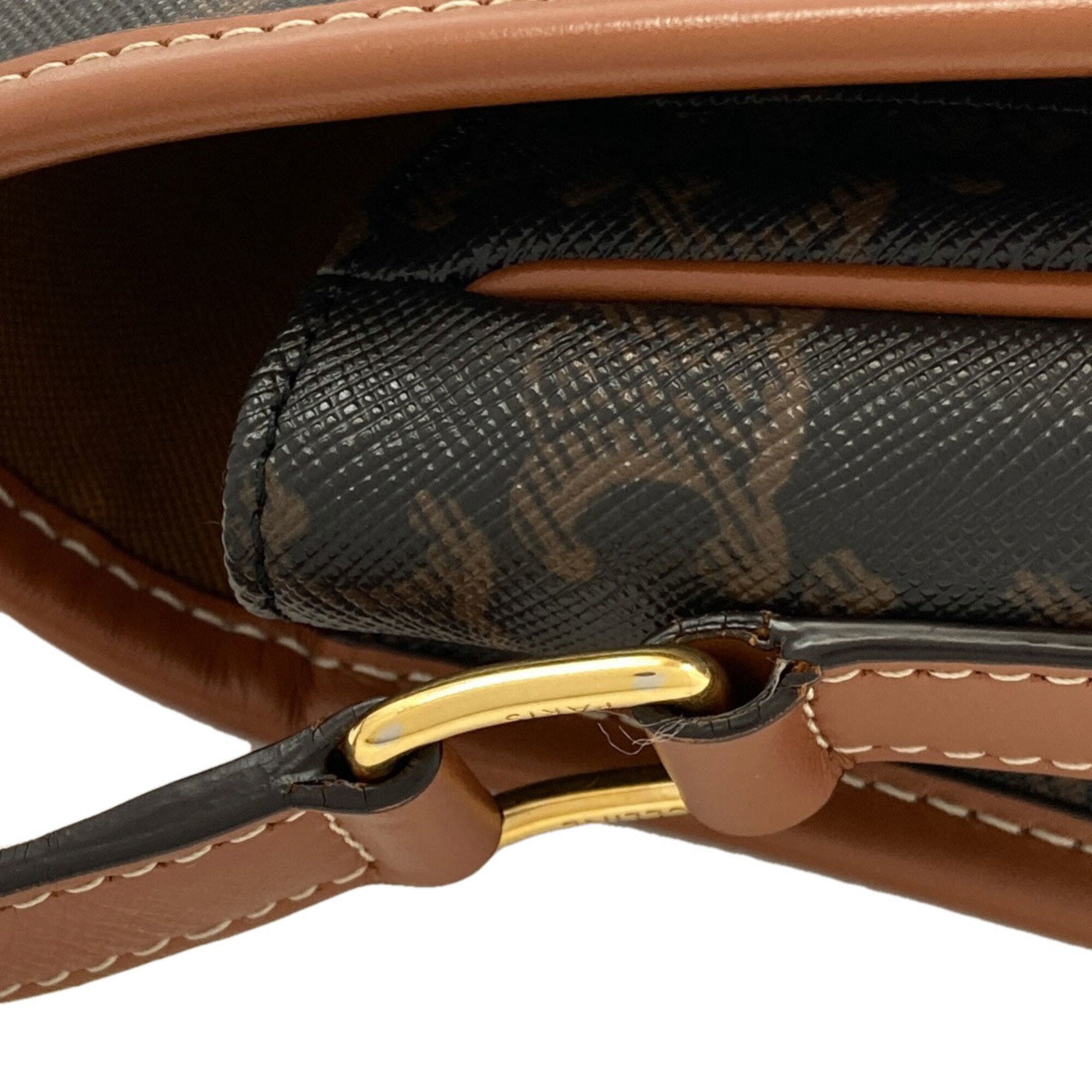 Celine Brown Pvc Shoulder Bag (Pre-Owned)