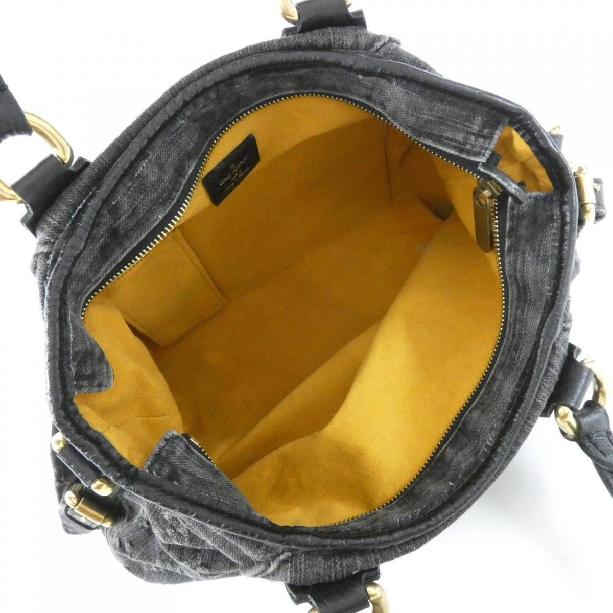 Louis Vuitton Black Denim Canvas Handbag (Pre-Owned)