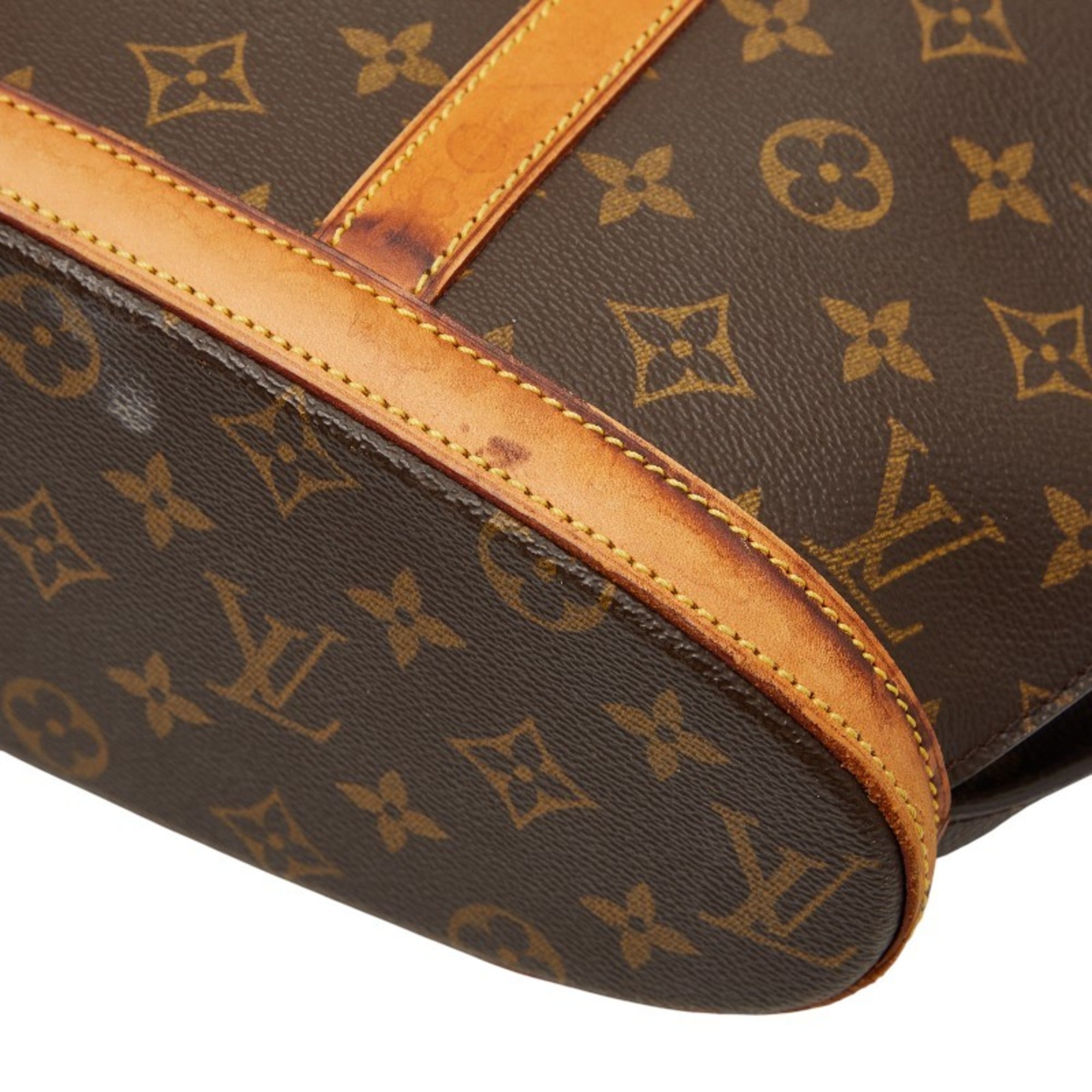 Louis Vuitton Brown Pvc Leather Tote Bag (Pre-Owned)