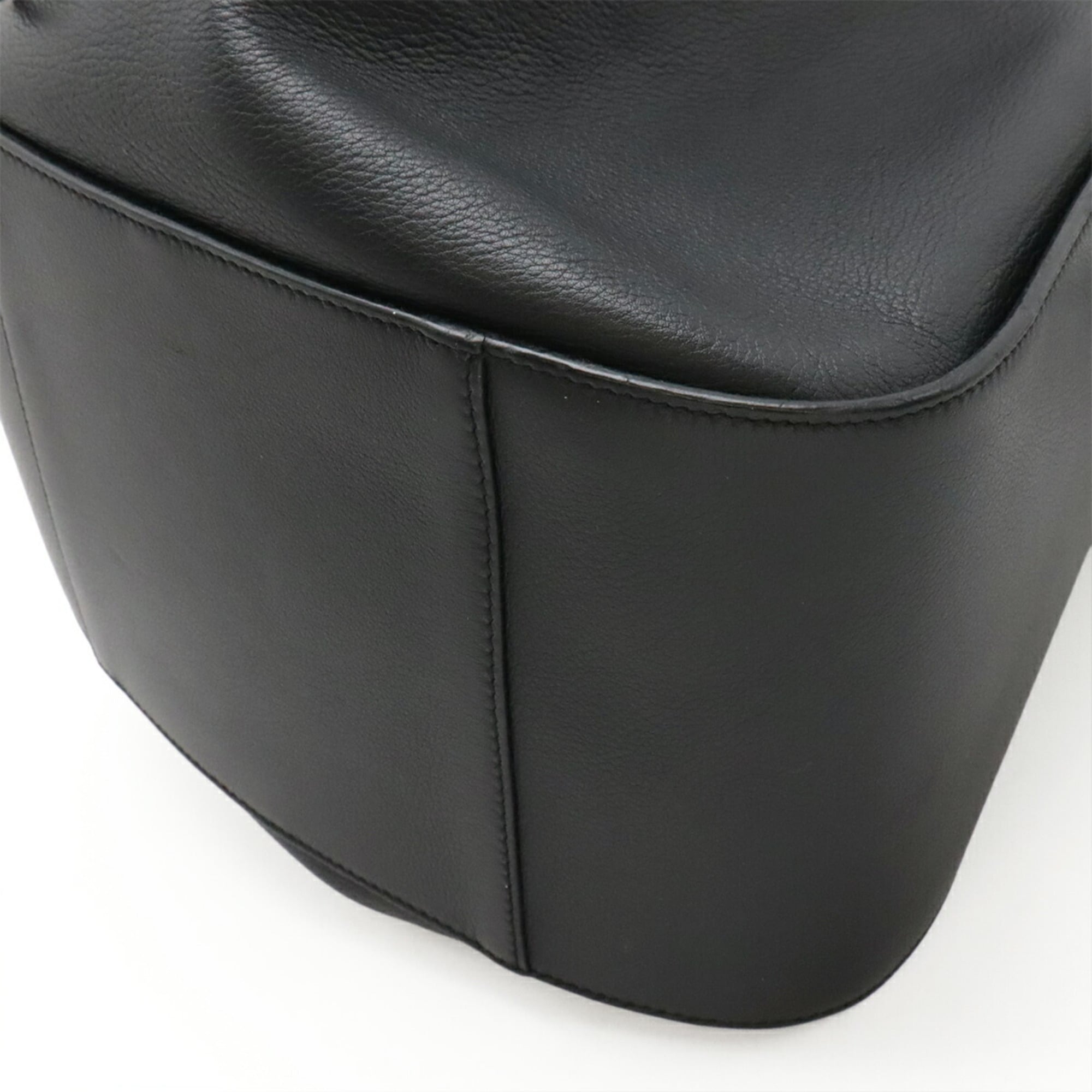 Loewe Hammock Black Leather Handbag Shoulder Bag (Pre-Owned)