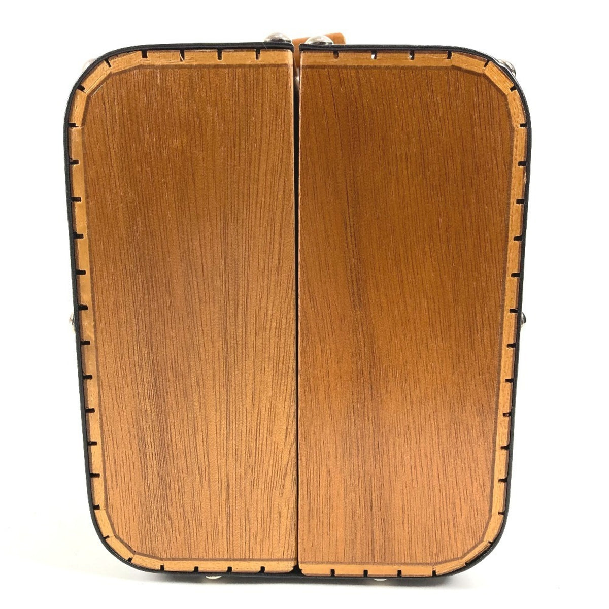 Chanel Black Brown Wood Handbag Vanity Bag (Pre-Owned)