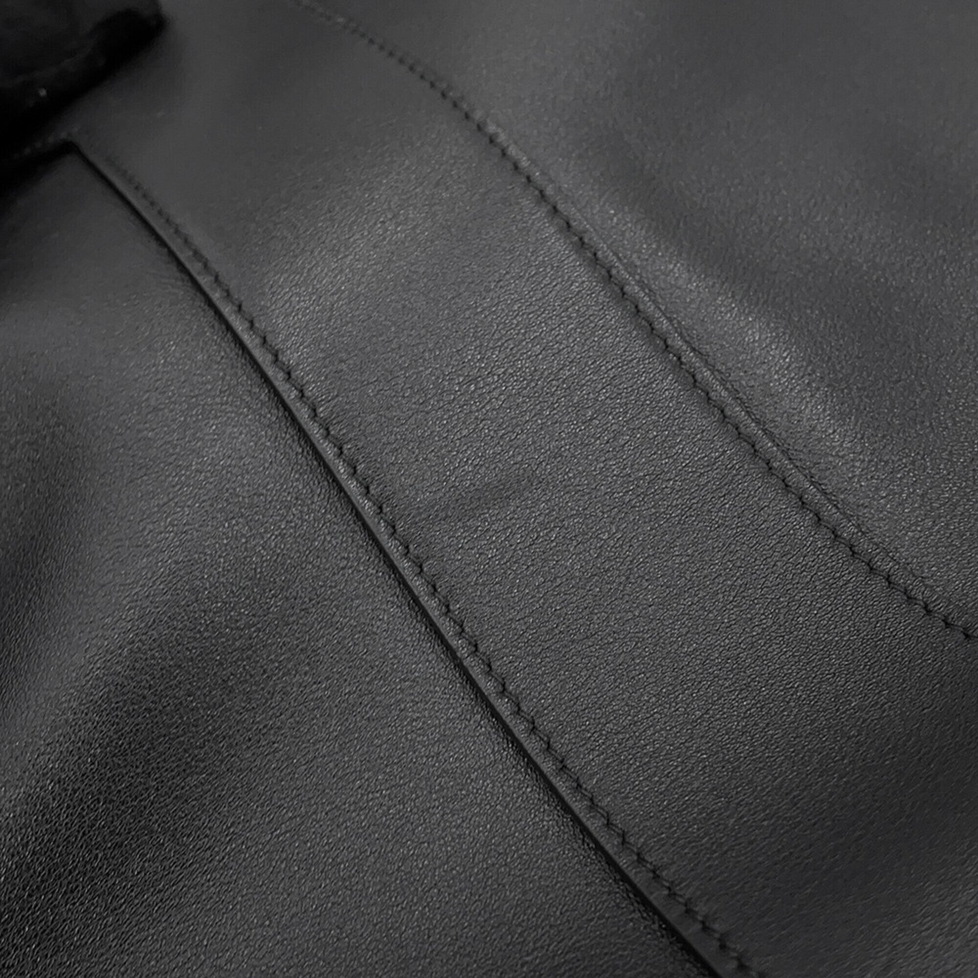 Yves Saint Laurent Black Leather Handbag Tote Bag (Pre-Owned)