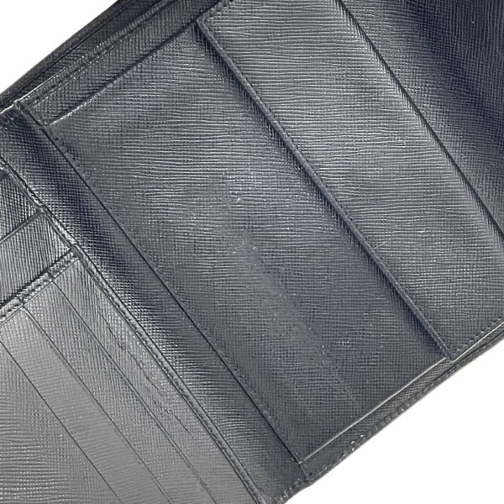 Prada Saffiano Black Nero Saffiano Wallet (Tri-Fold) (Pre-Owned)