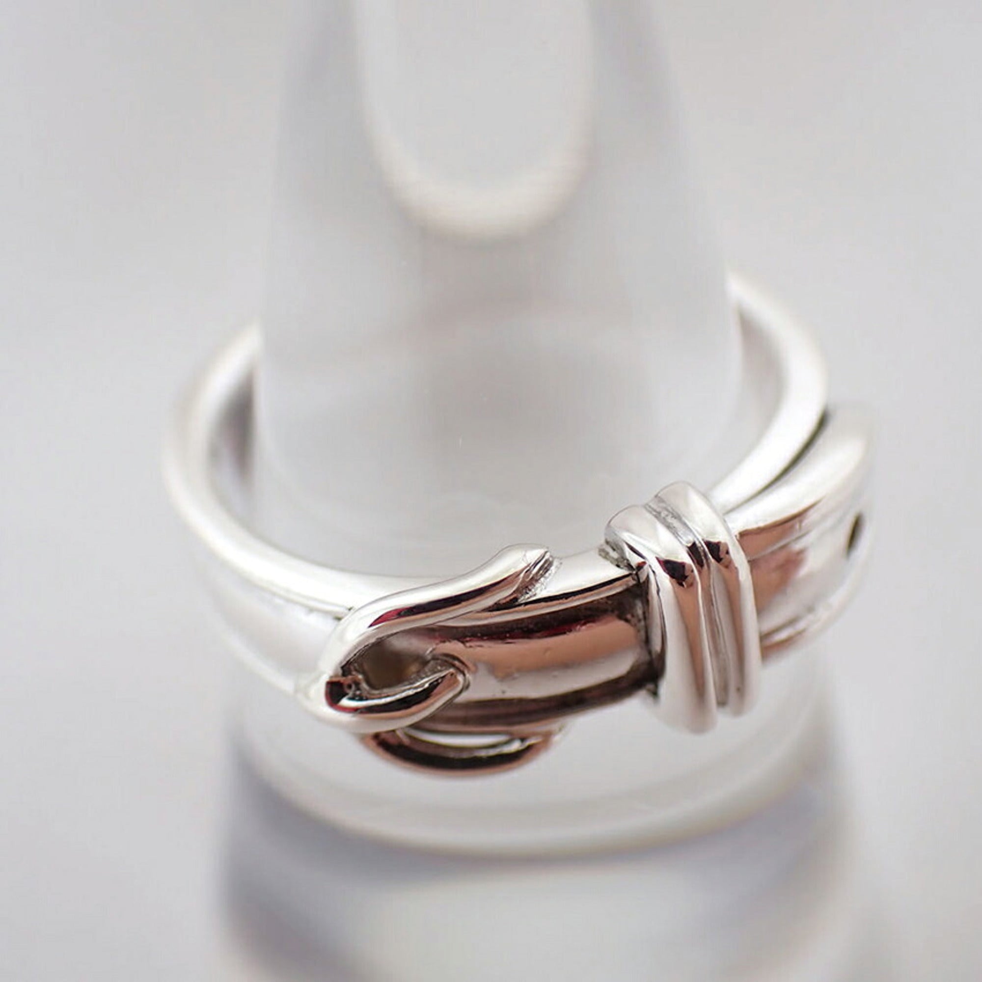 Hermes Sterling Silver 925 Band Ring (Pre-Owned)