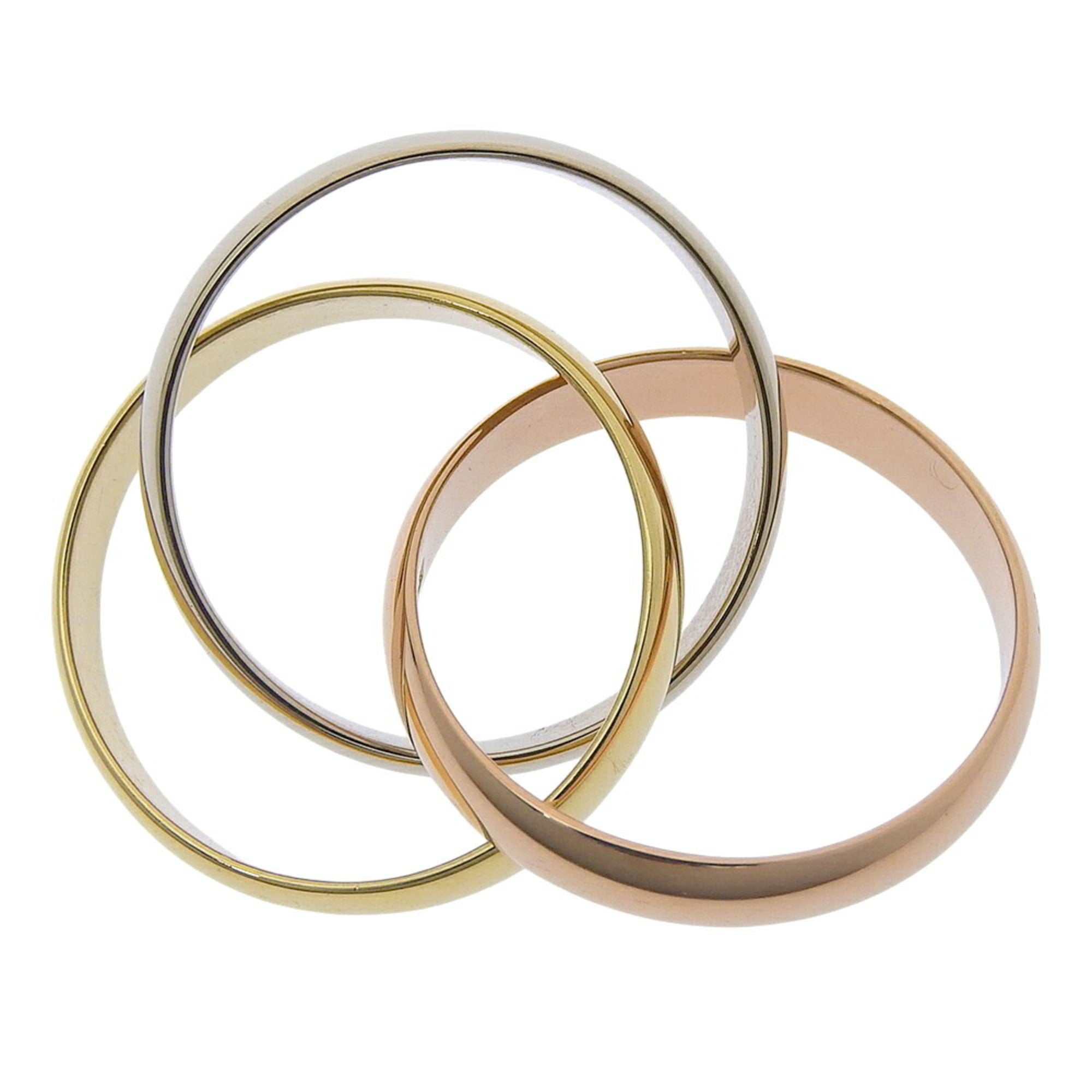 Cartier Pink Gold White Gold Yellow Gold Yellow Gold (18K) Pink Gold (18K) White Gold (18K) Band Ring (Pre-Owned)