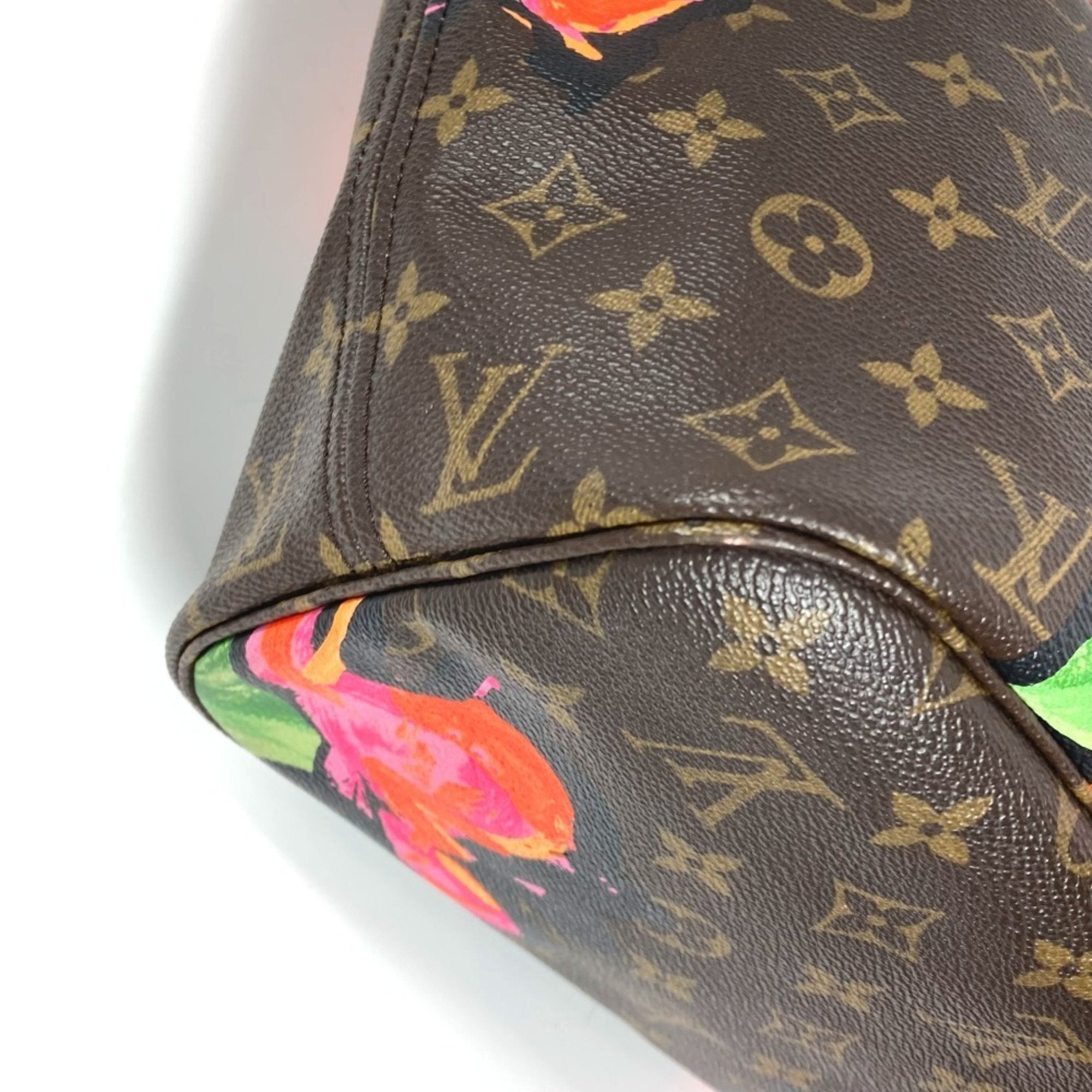 Louis Vuitton Brown Pink Canvas Monogram Shoulder Bag Tote Bag (Pre-Owned)