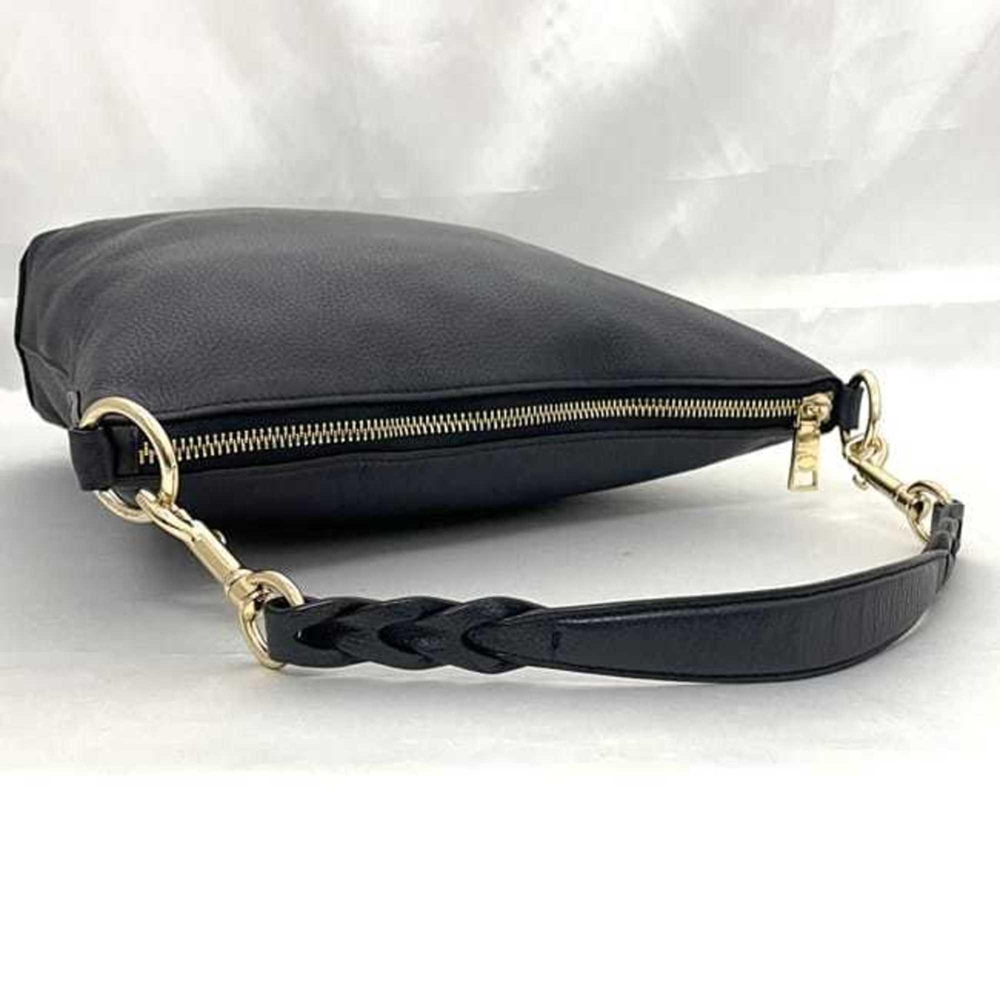 Coach Navy Leather Shoulder Bag (Pre-Owned)