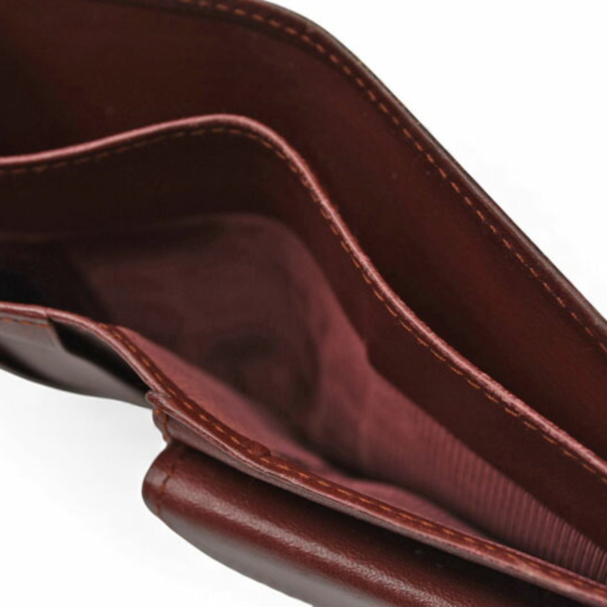 Cartier Bordeaux Leather Wallet (Bi-Fold) (Pre-Owned)