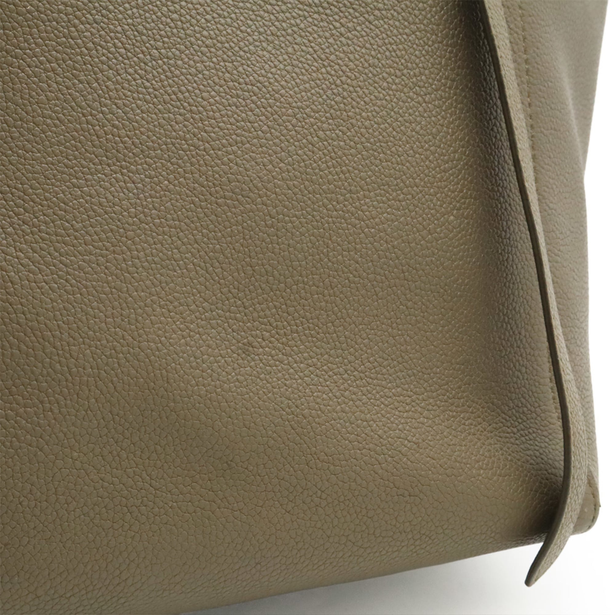 Celine Cabas Grayish Leather Shoulder Bag Tote Bag (Pre-Owned)