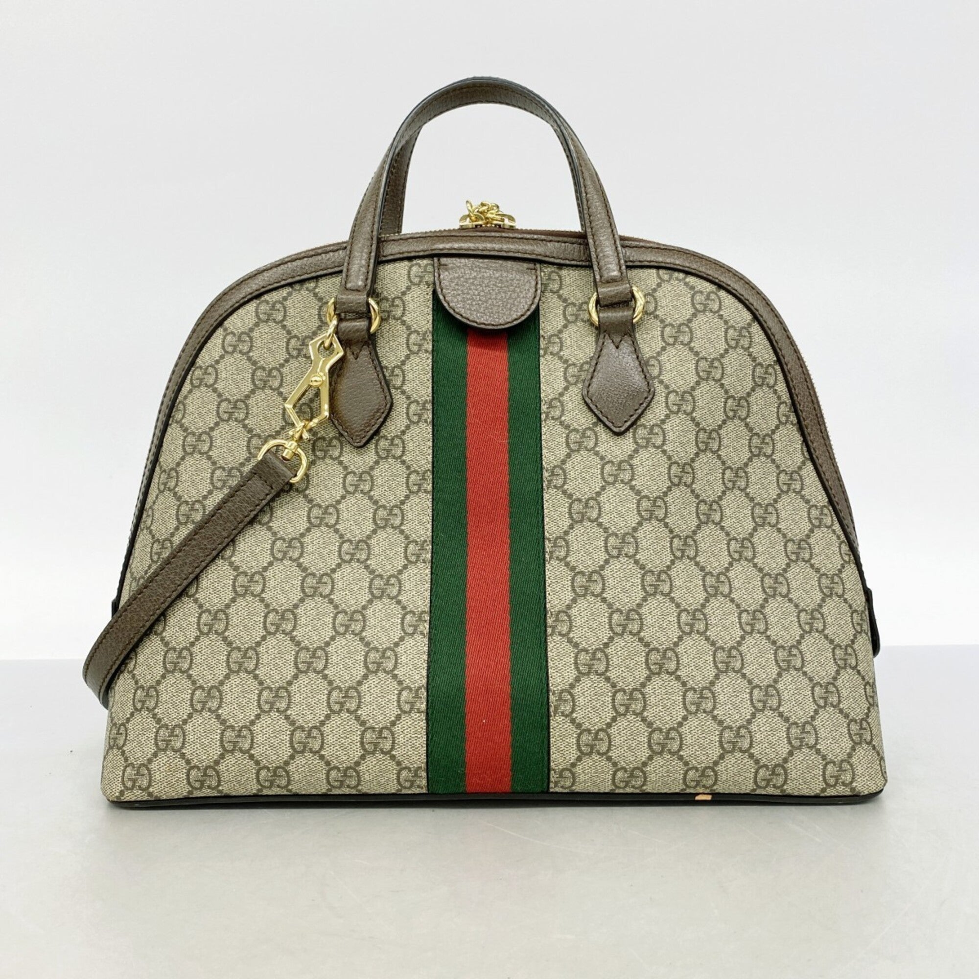 Gucci Brown Pvc Handbag (Pre-Owned)