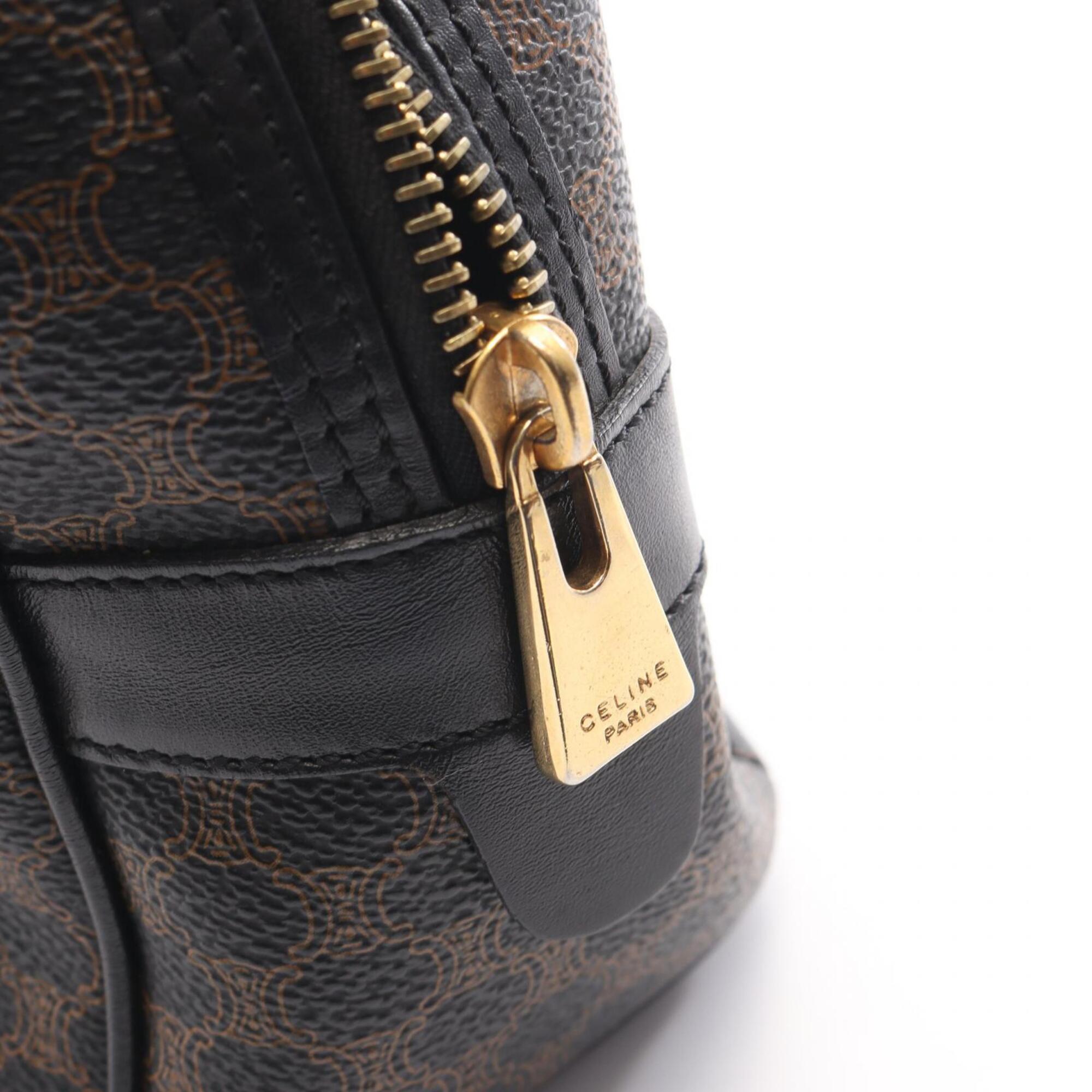 Celine Black Coated Canvas Pvc Leather Handbag (Pre-Owned)