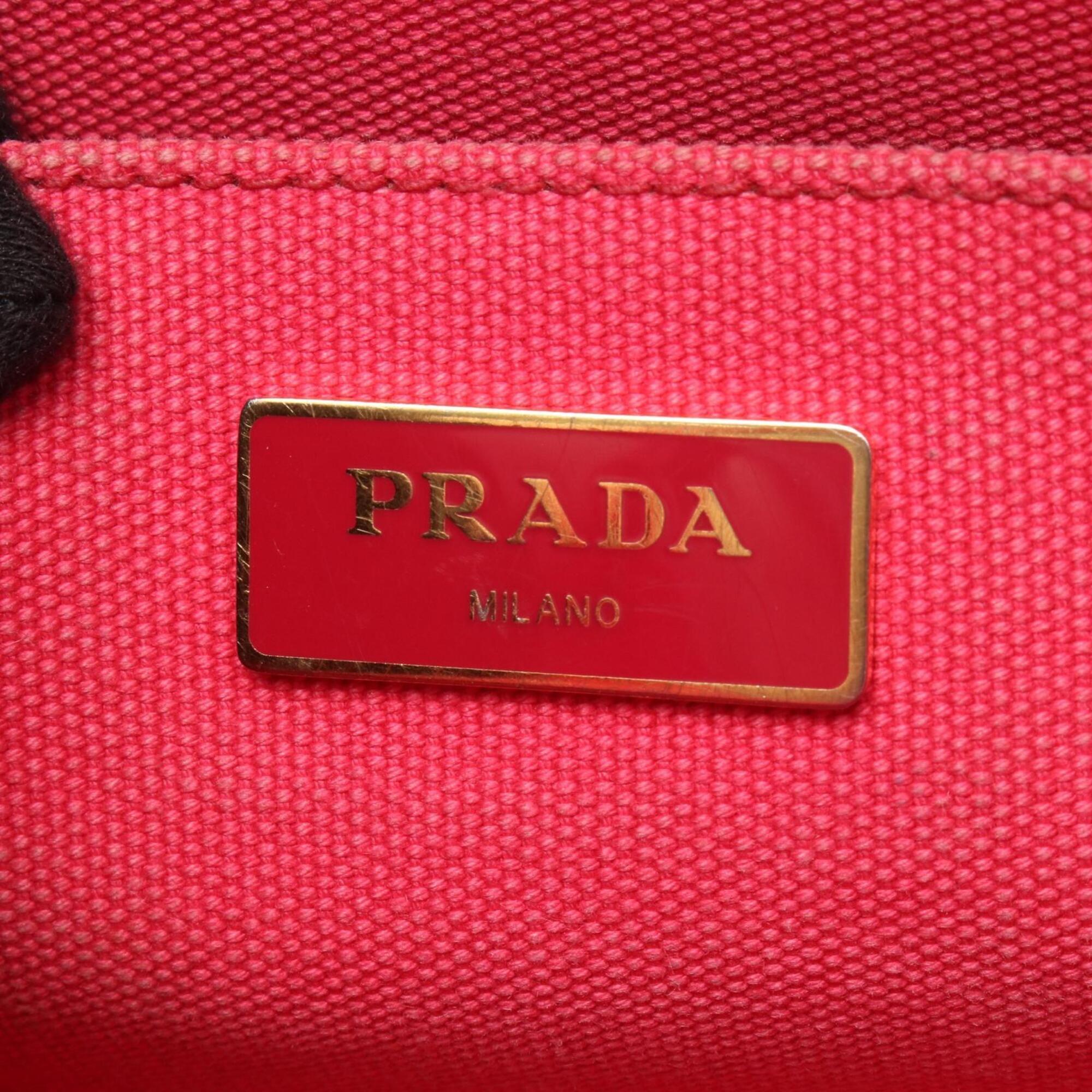 Prada Pink Canapa Handbag Tote Bag (Pre-Owned)