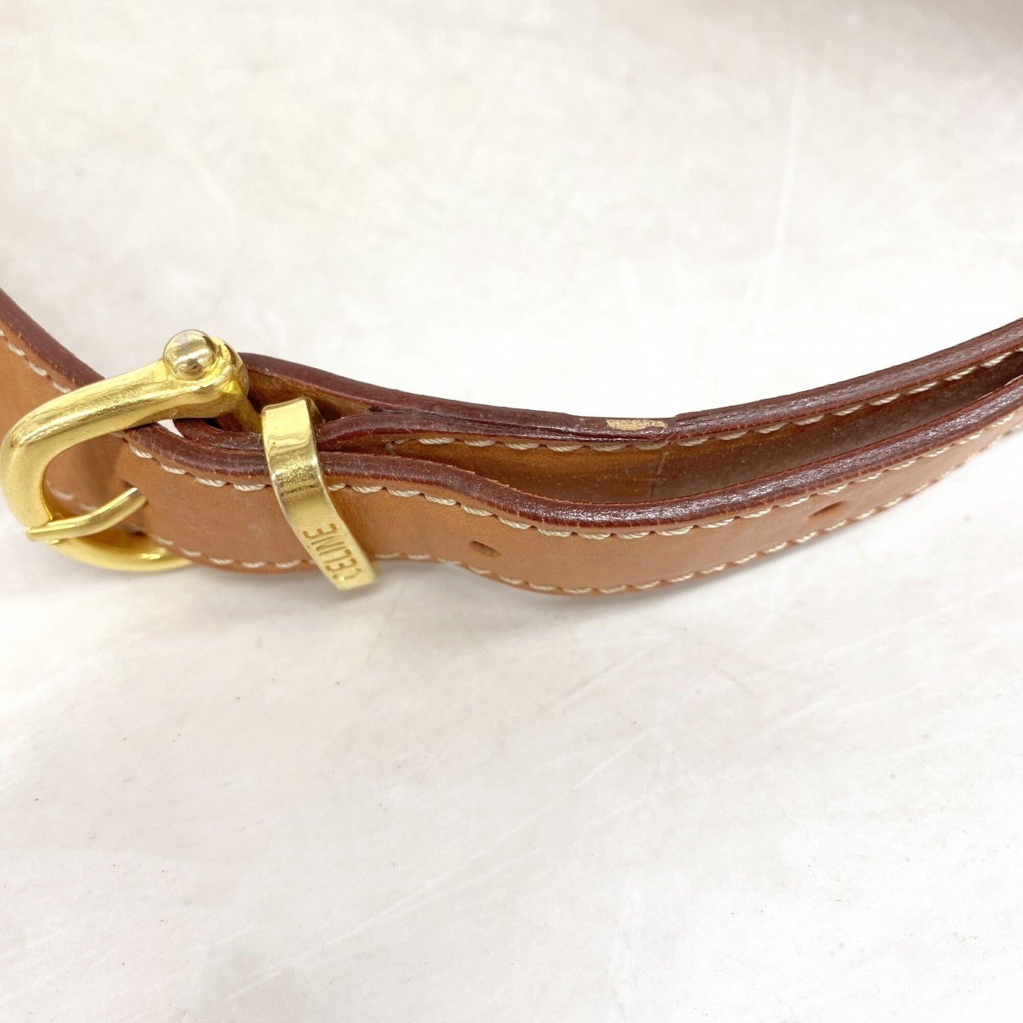 Celine Brown Pvc Shoulder Bag (Pre-Owned)