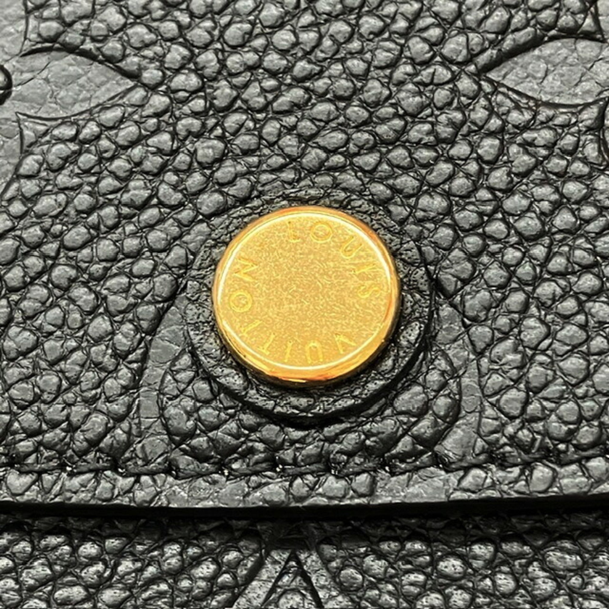 Louis Vuitton Beige Noir Monogram Empreinte Long Wallet (Bi-Fold) (Pre-Owned)