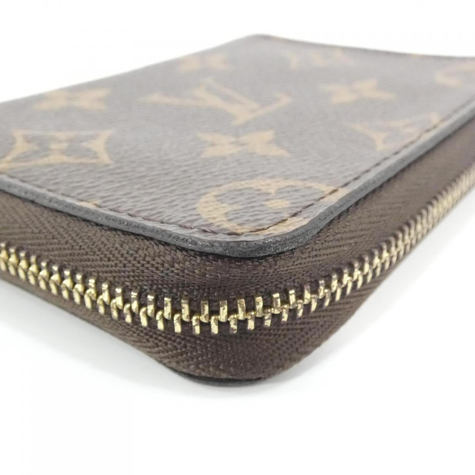Louis Vuitton Marron Coated Canvas Coin Purse/Coin Case (Pre-Owned)