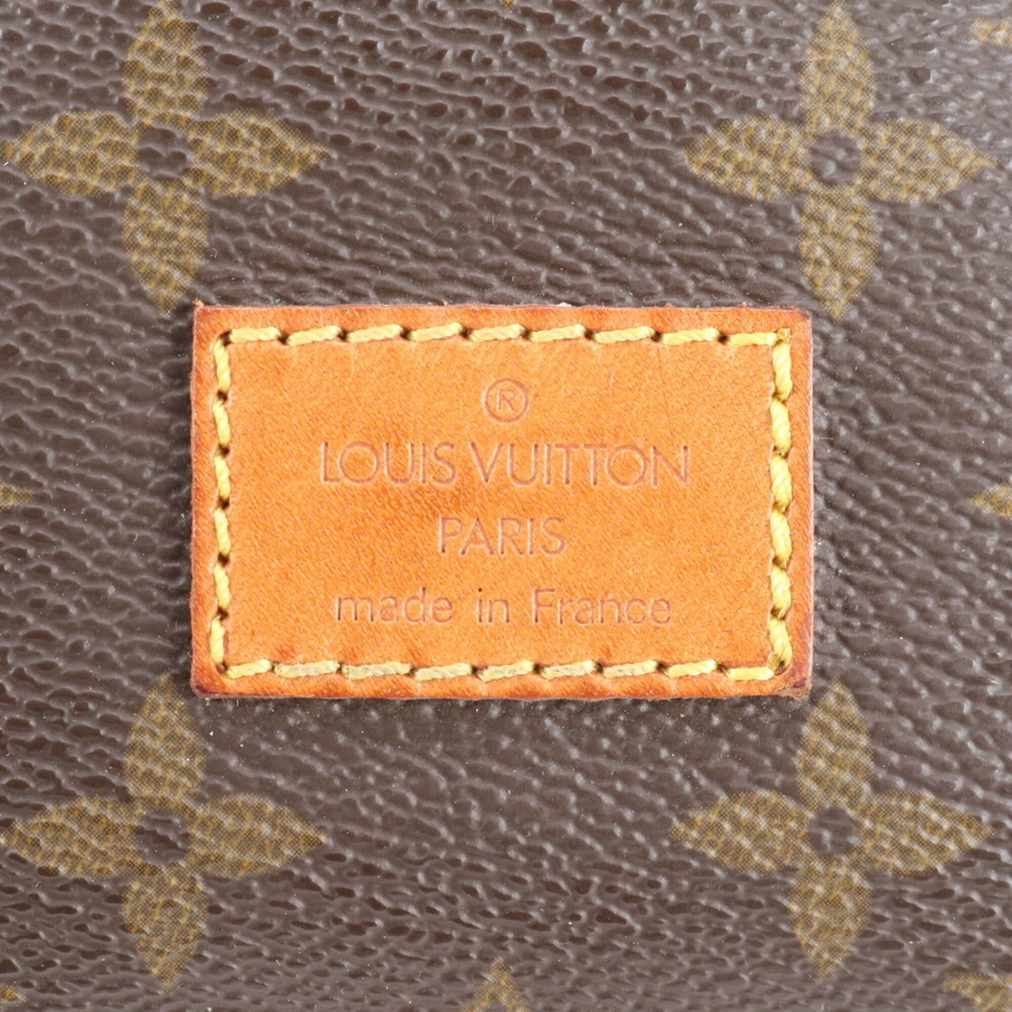 Louis Vuitton Monogram Dark Brown Leather Shoulder Bag (Pre-Owned)